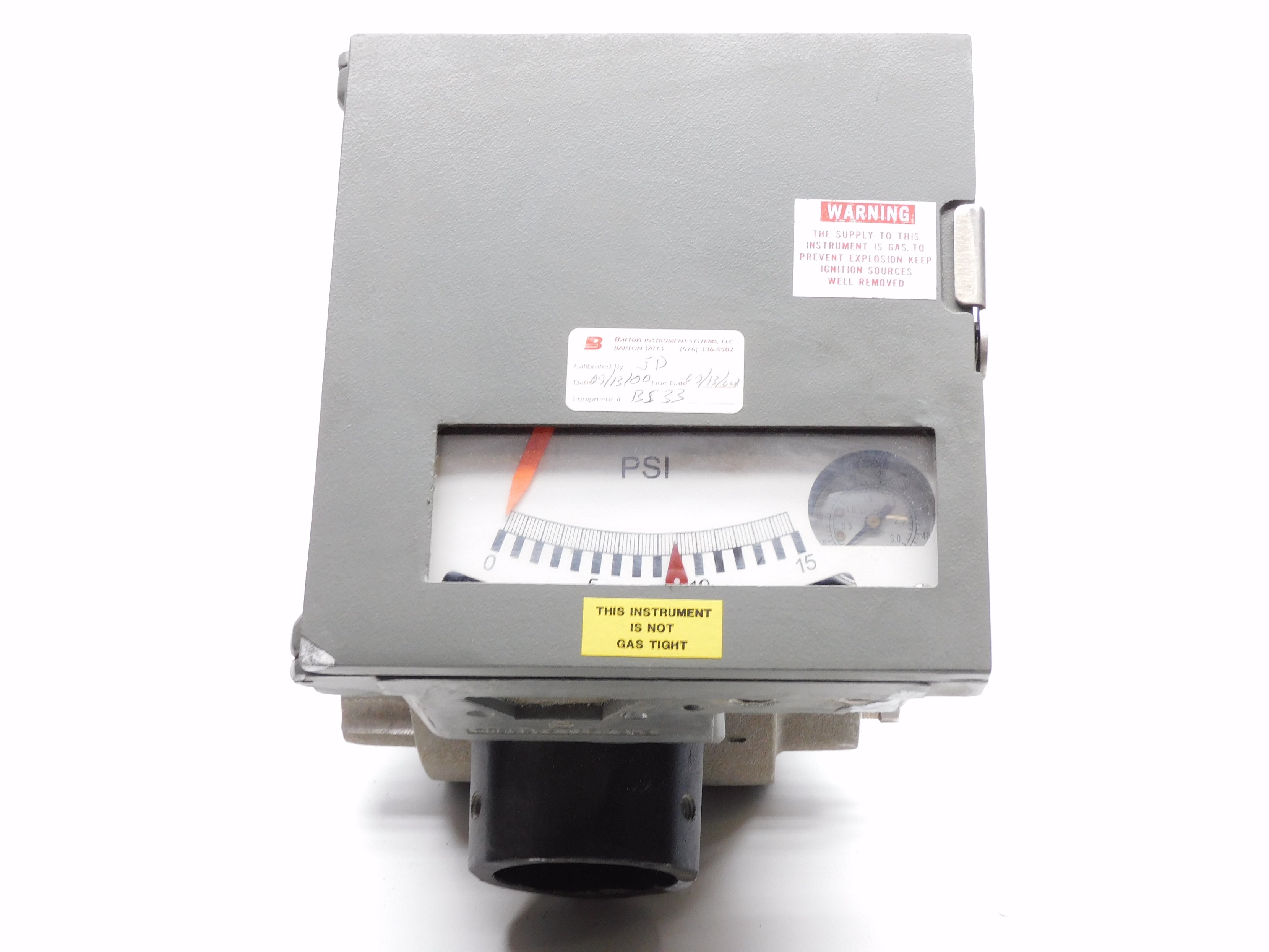 BARTON INSTRUMENT 0-15PSI UNMP