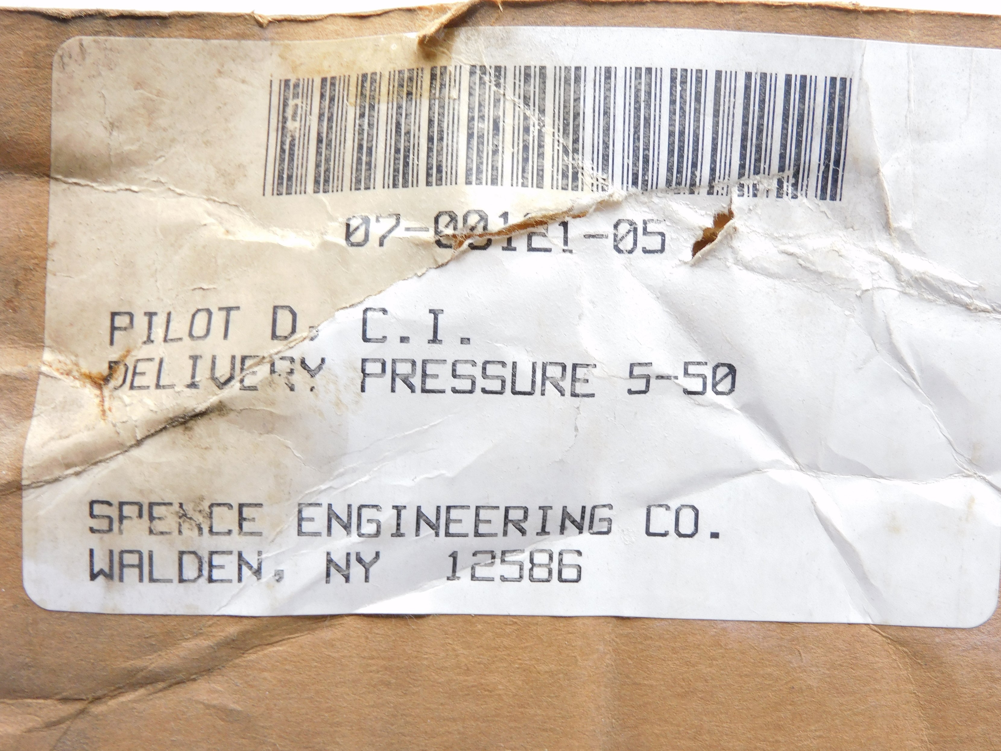 SPENCE ENGINEERING 07-00121-05 NSMP