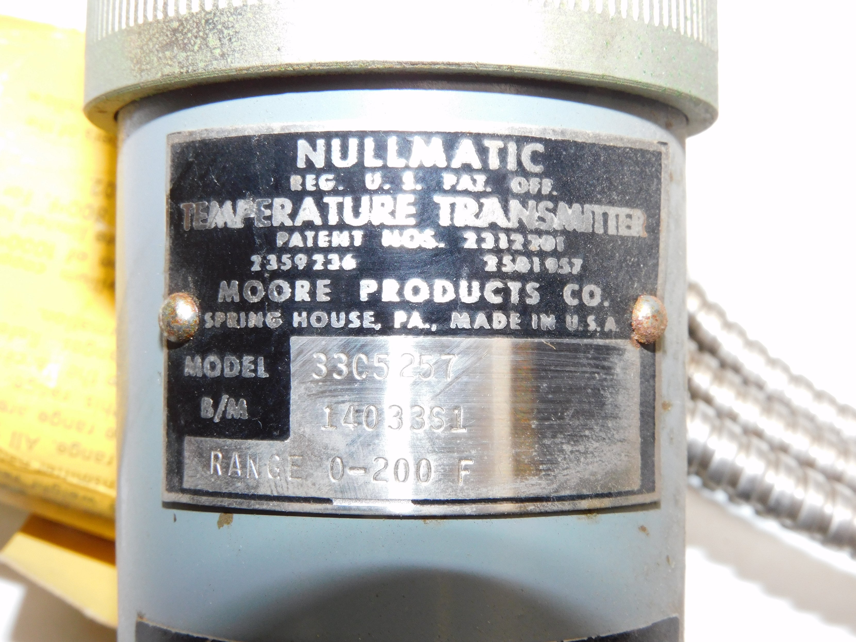 MOORE PRODUCTS 33C5257 14033S1 NSNP