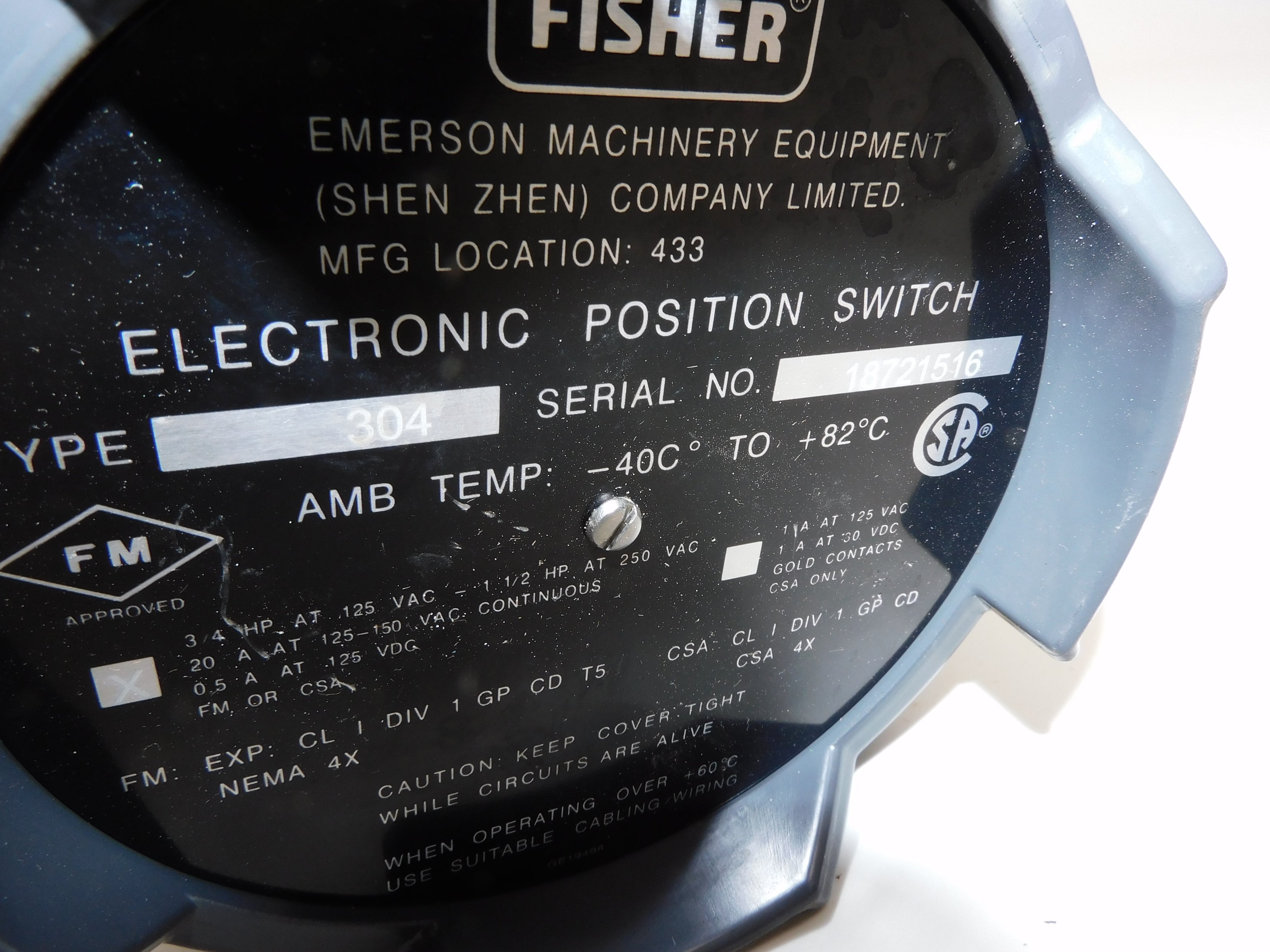 FISHER 304 NSNP