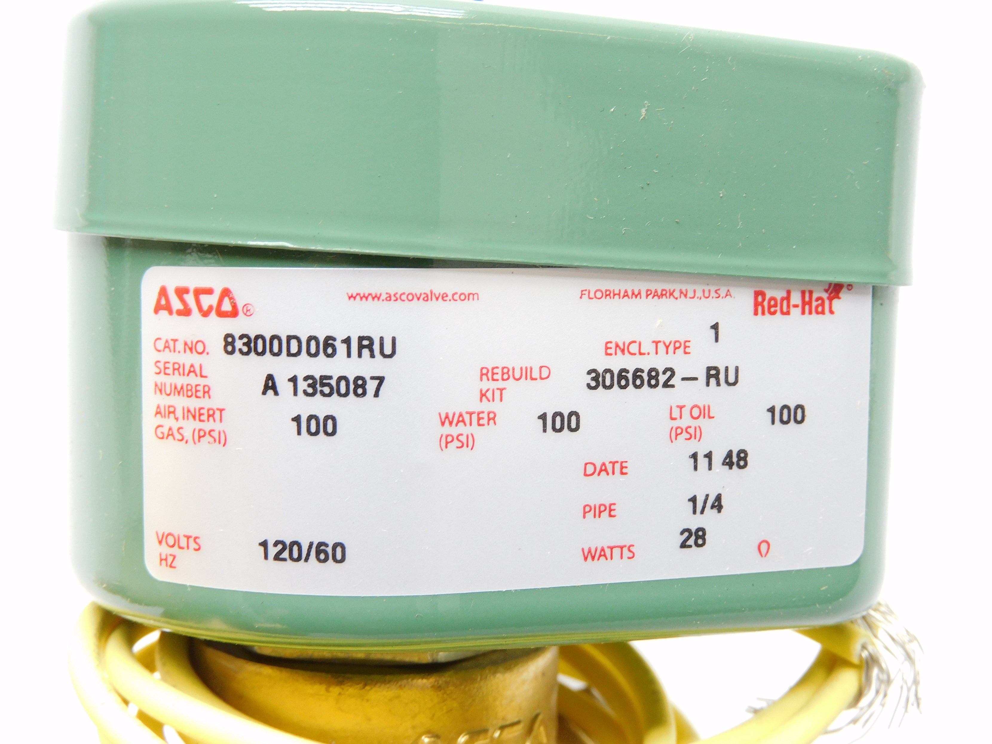 ASCO 8300D061RU 120V 100PSI 1/4" NSMP