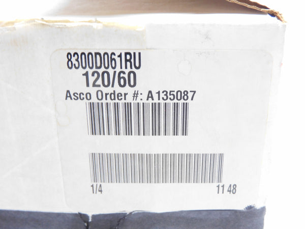 ASCO 8300D061RU 120V 100PSI 1/4" NSMP