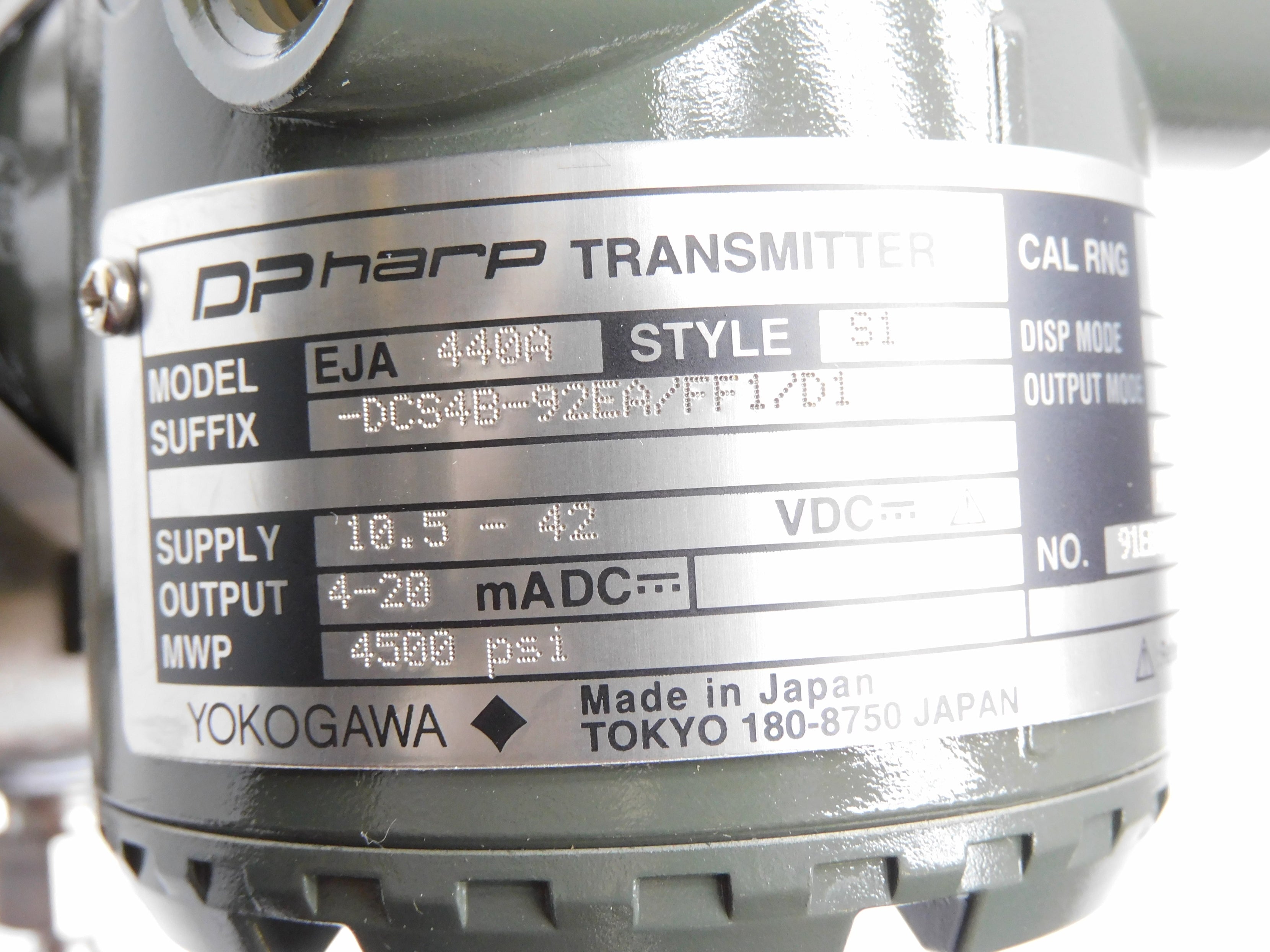 YOKOGAWA EJA440A-DCS4B-92EA/FF1/D1 NSMP