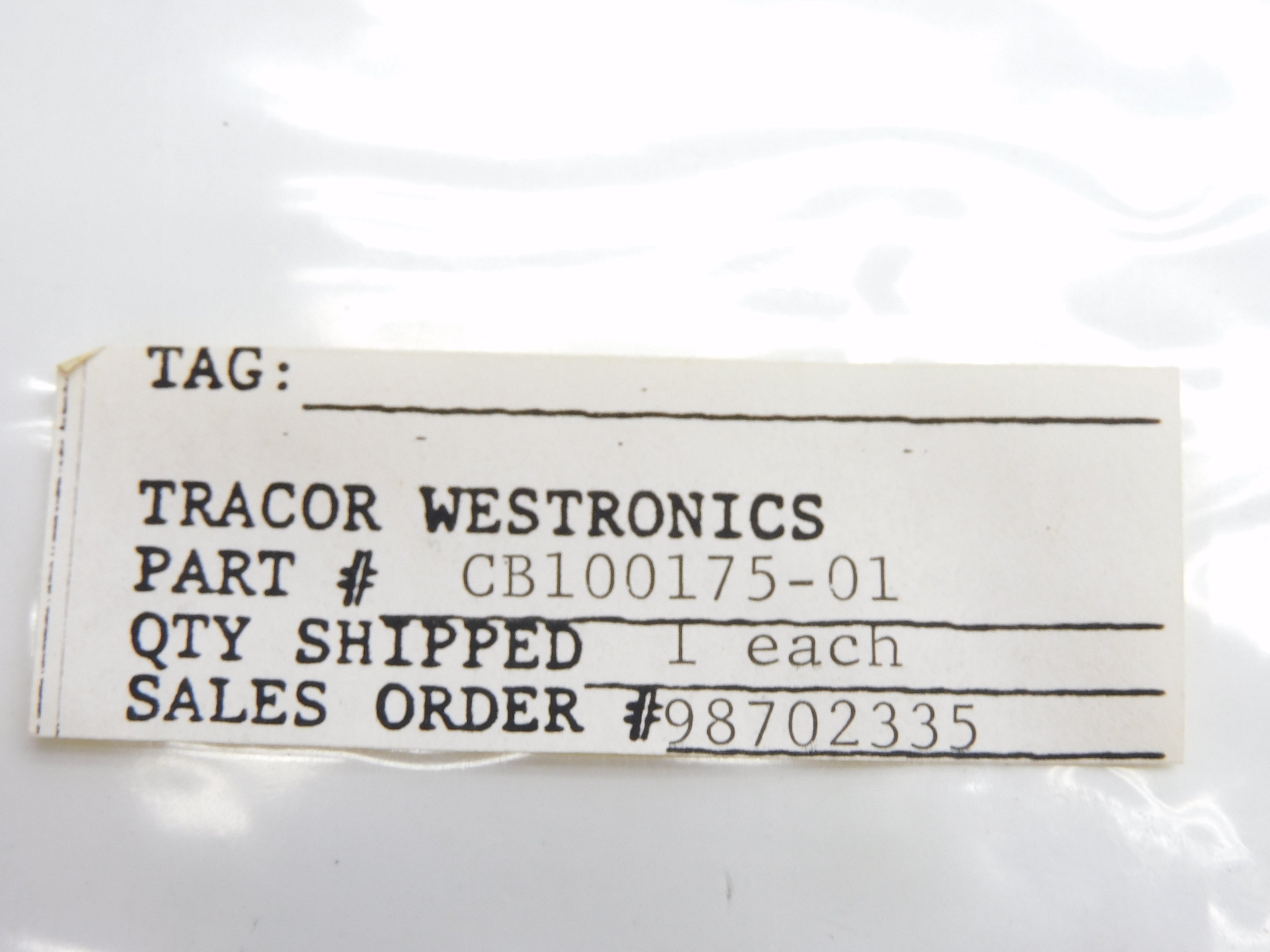 WESTRONICS CB100175-01 REV. PR1 NSNP