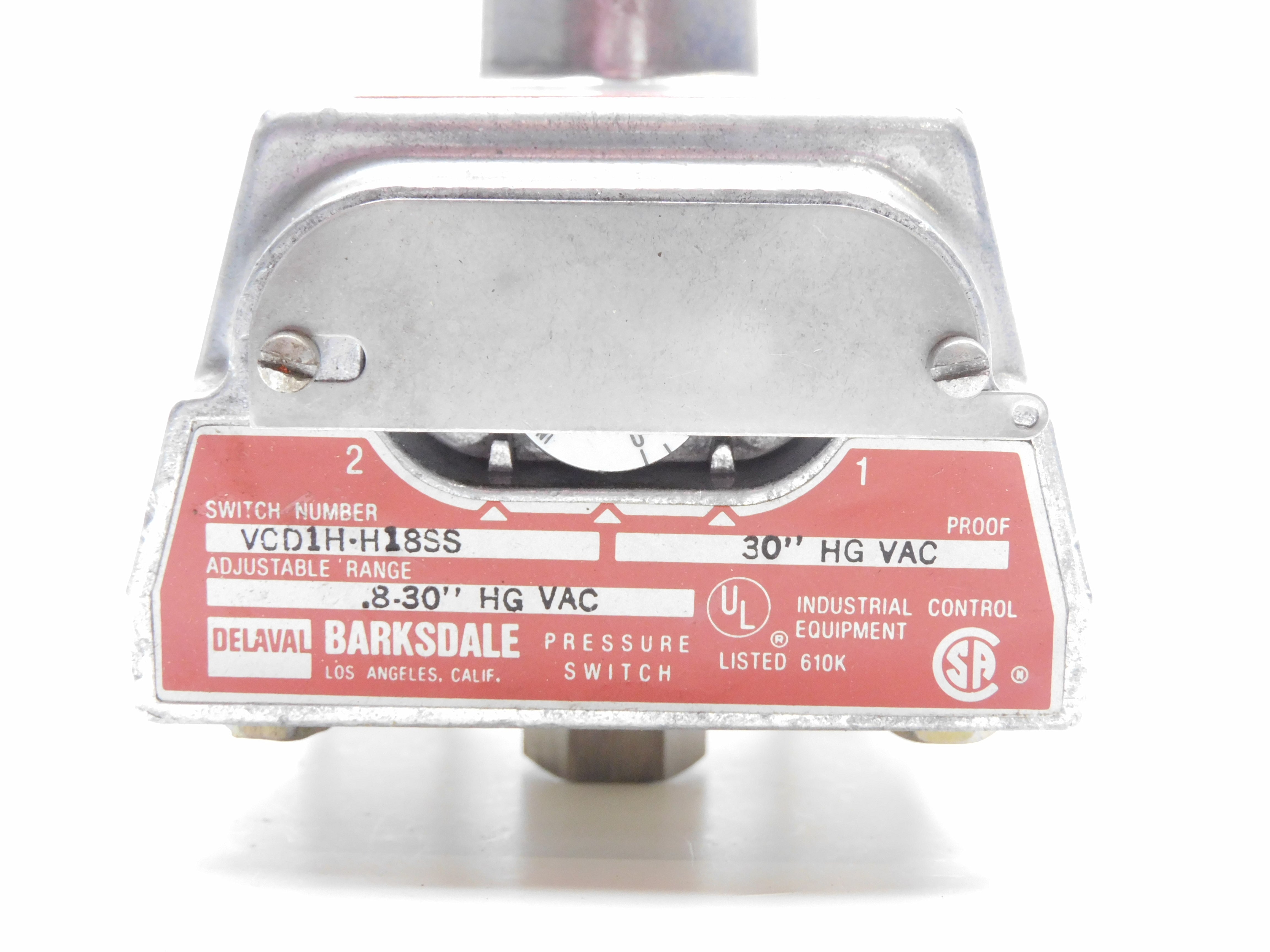 BARKSDALE VCD1H-H18SS UNMP