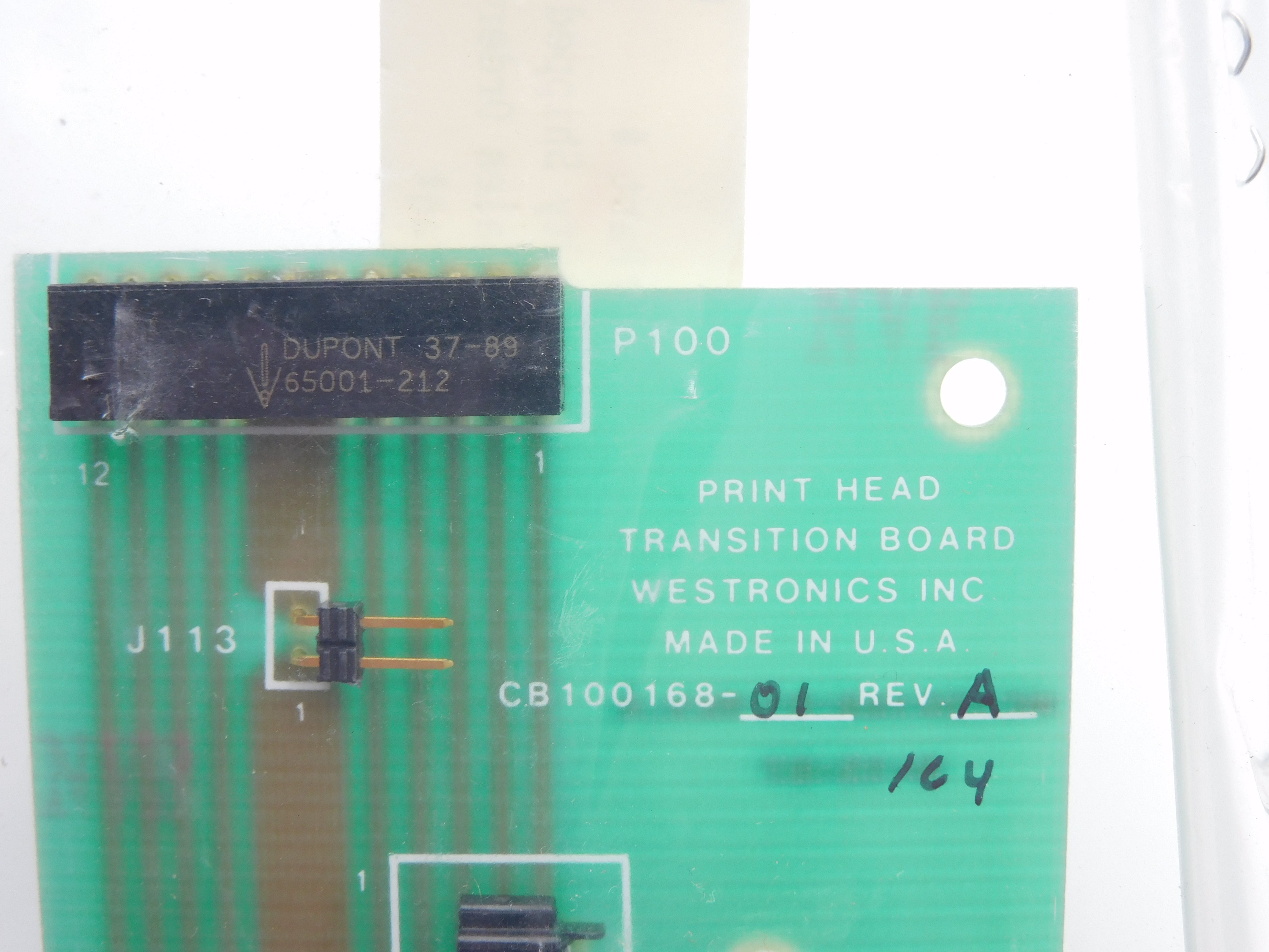 WESTRONICS CB100168-01 REV. A NSNP