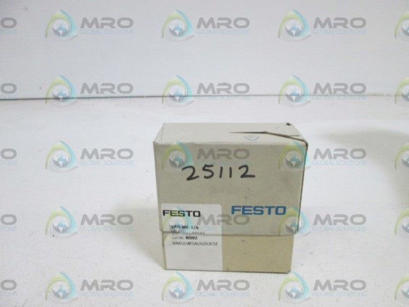 FESTO VACUUM GENERATOR VAD-ME-1/4  NSMP