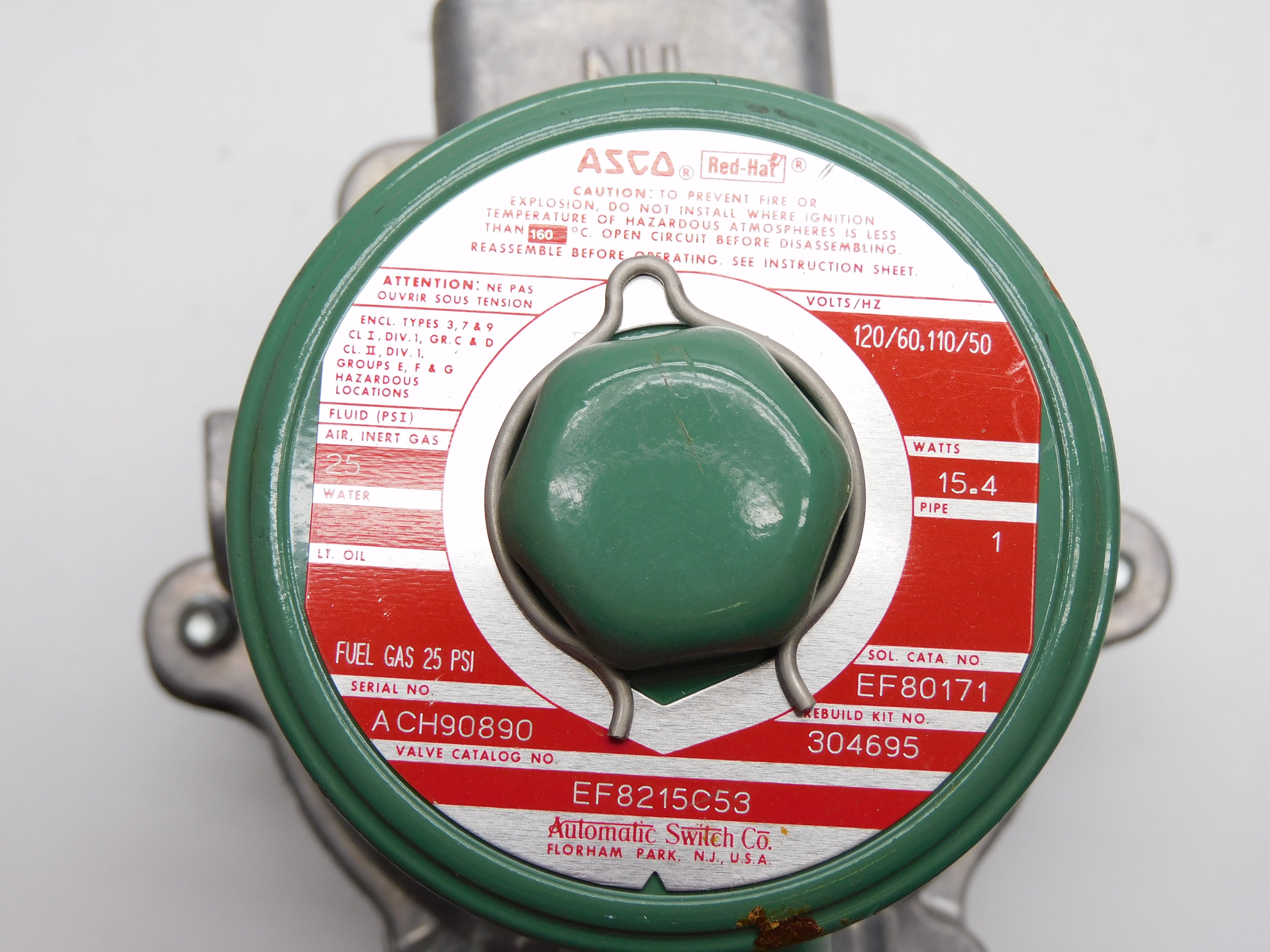 ASCO EF8215C53 110/120V 25PSI 1" UNMP