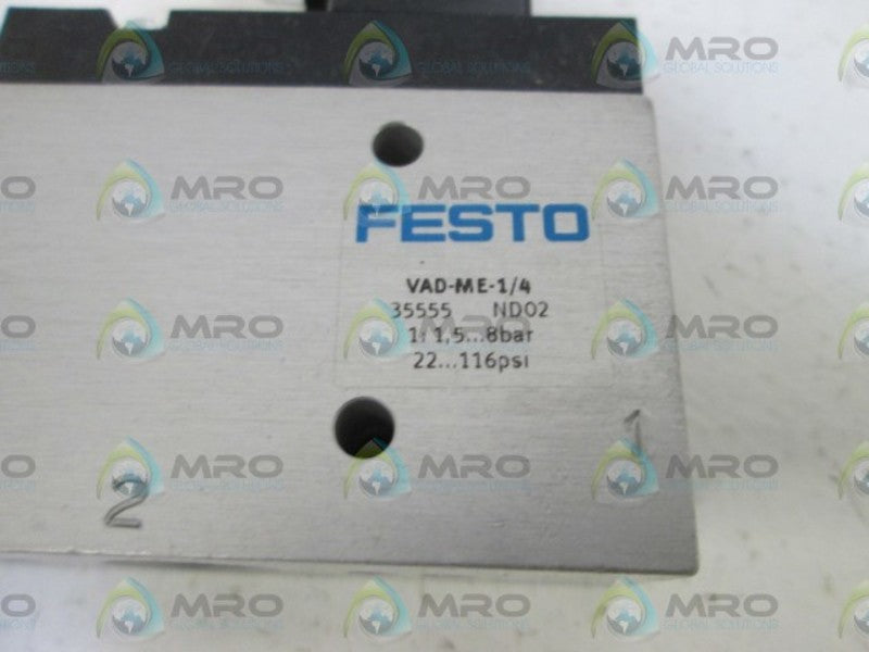 FESTO VACUUM GENERATOR VAD-ME-1/4  NSMP