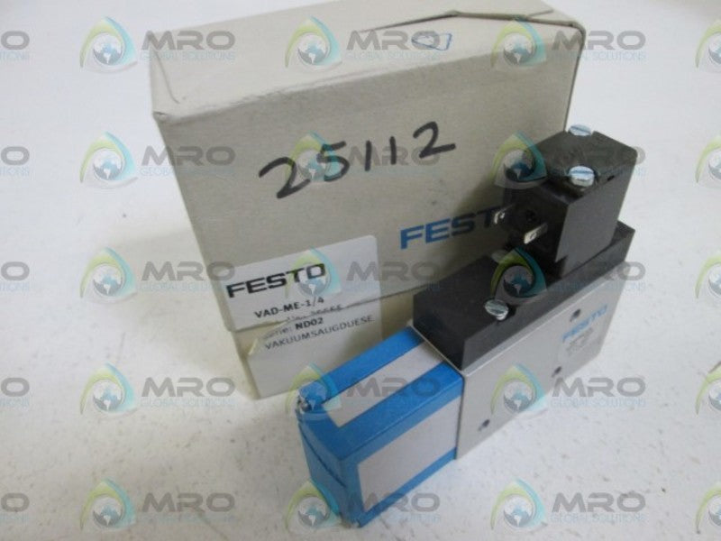 FESTO VACUUM GENERATOR VAD-ME-1/4  NSMP