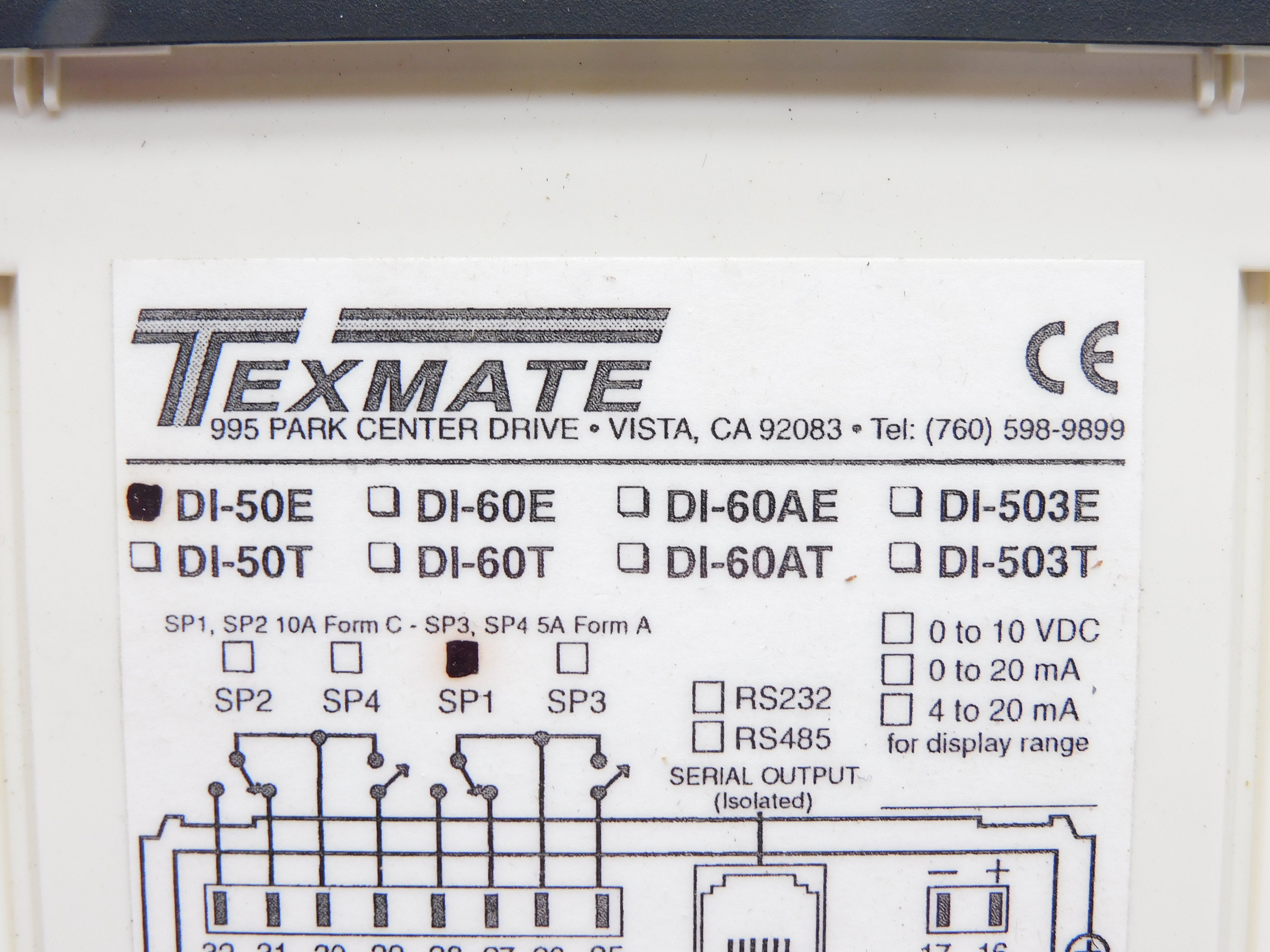 TEXMATE DI-50E UNMP