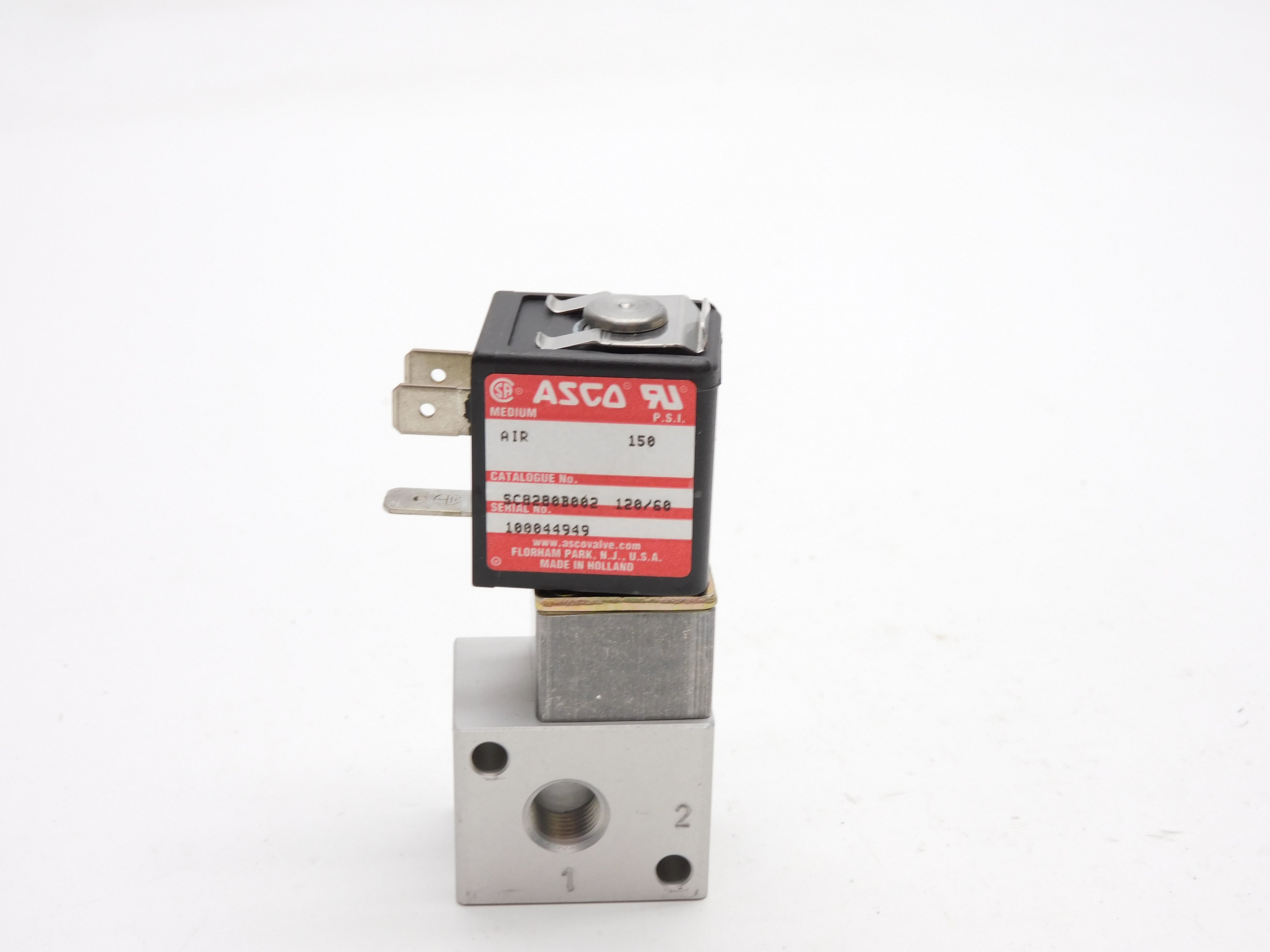 ASCO SC8280B002 120V 150PSI NSNP