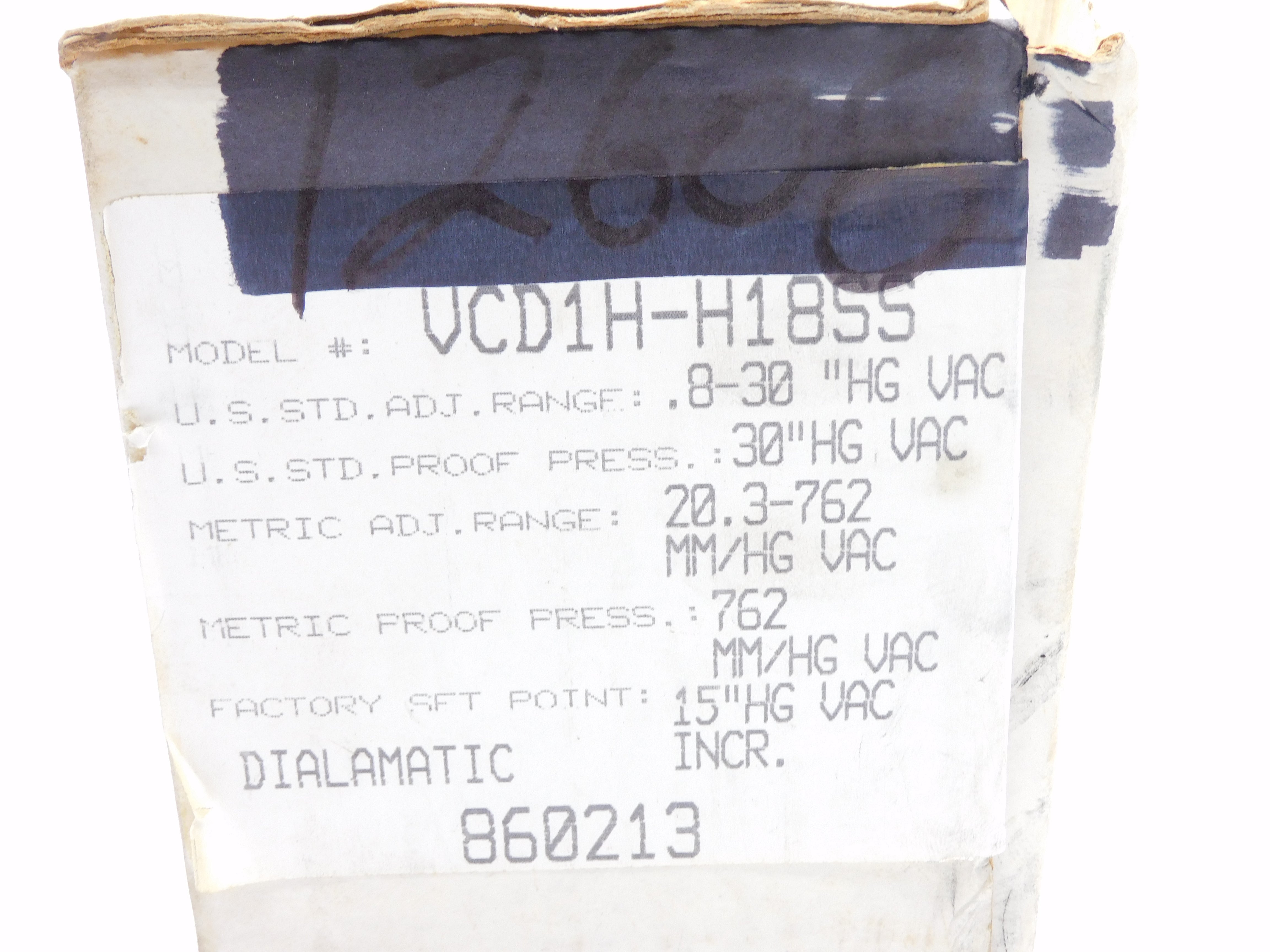 BARKSDALE VCD1H-H18SS 600VAC 10A .8-30"HGVAC NSMP