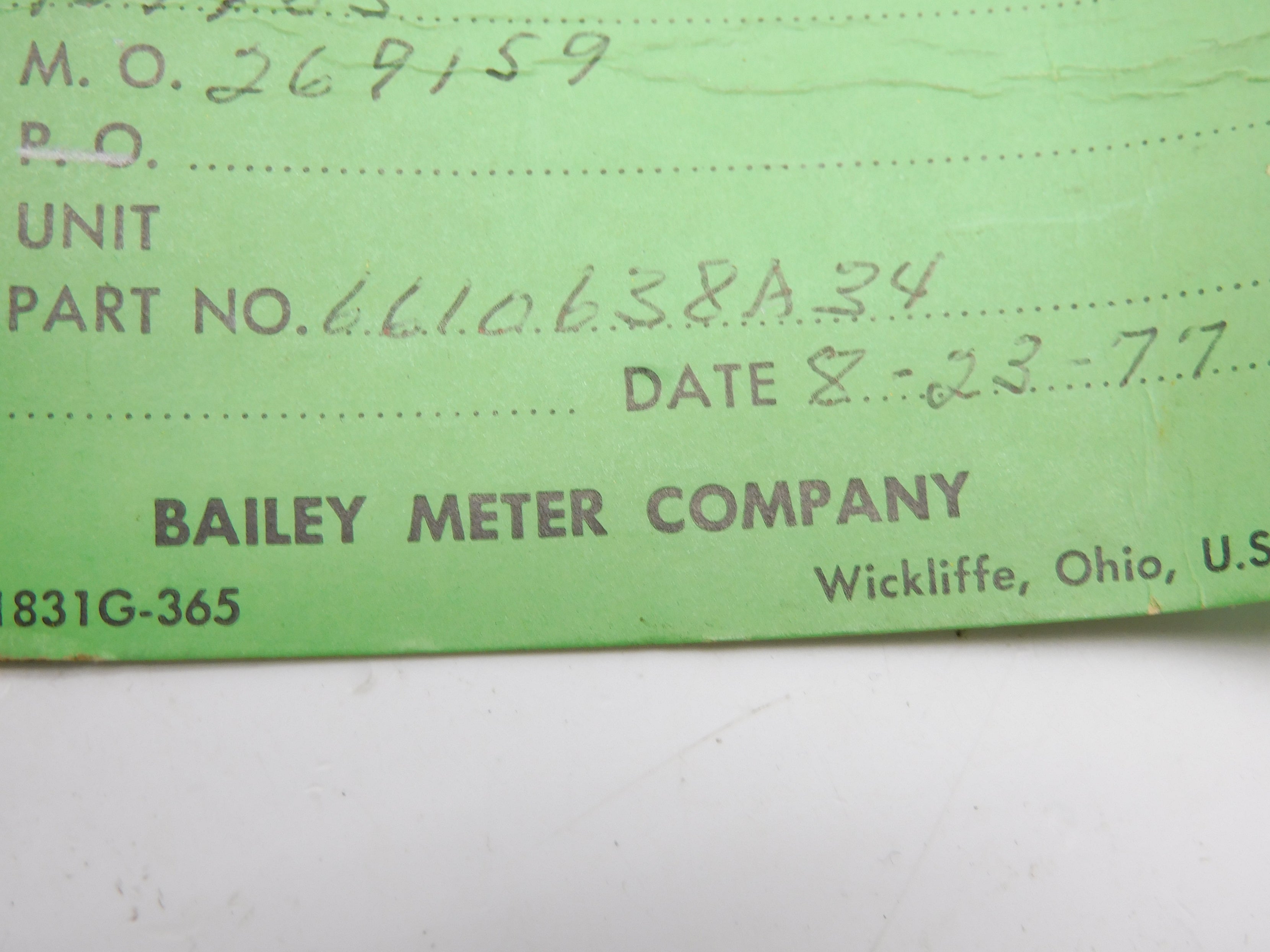 BAILEY 6610638A34 NSNP