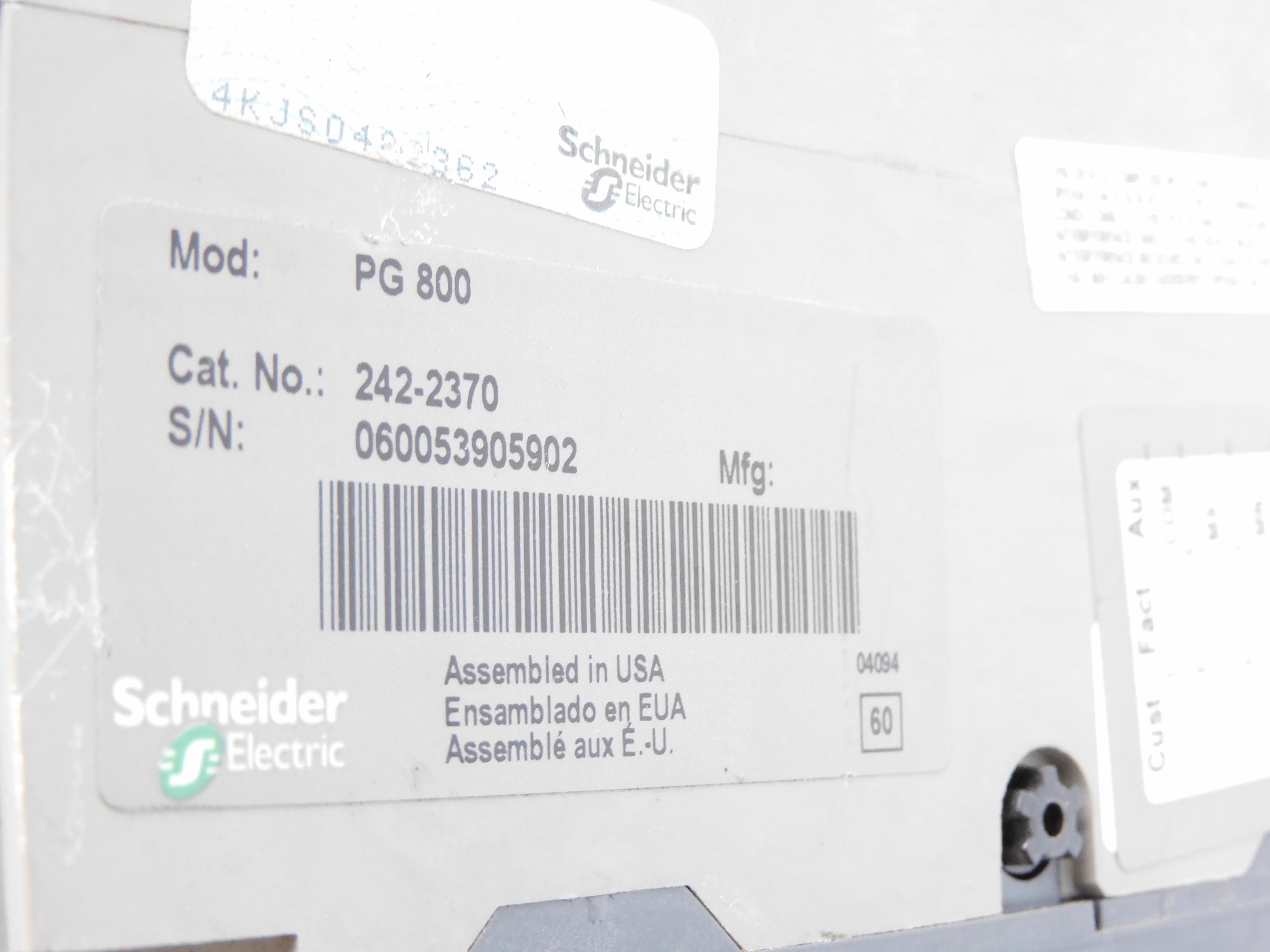 SCHNEIDER PG800 242-2370 800A 600V NSNP