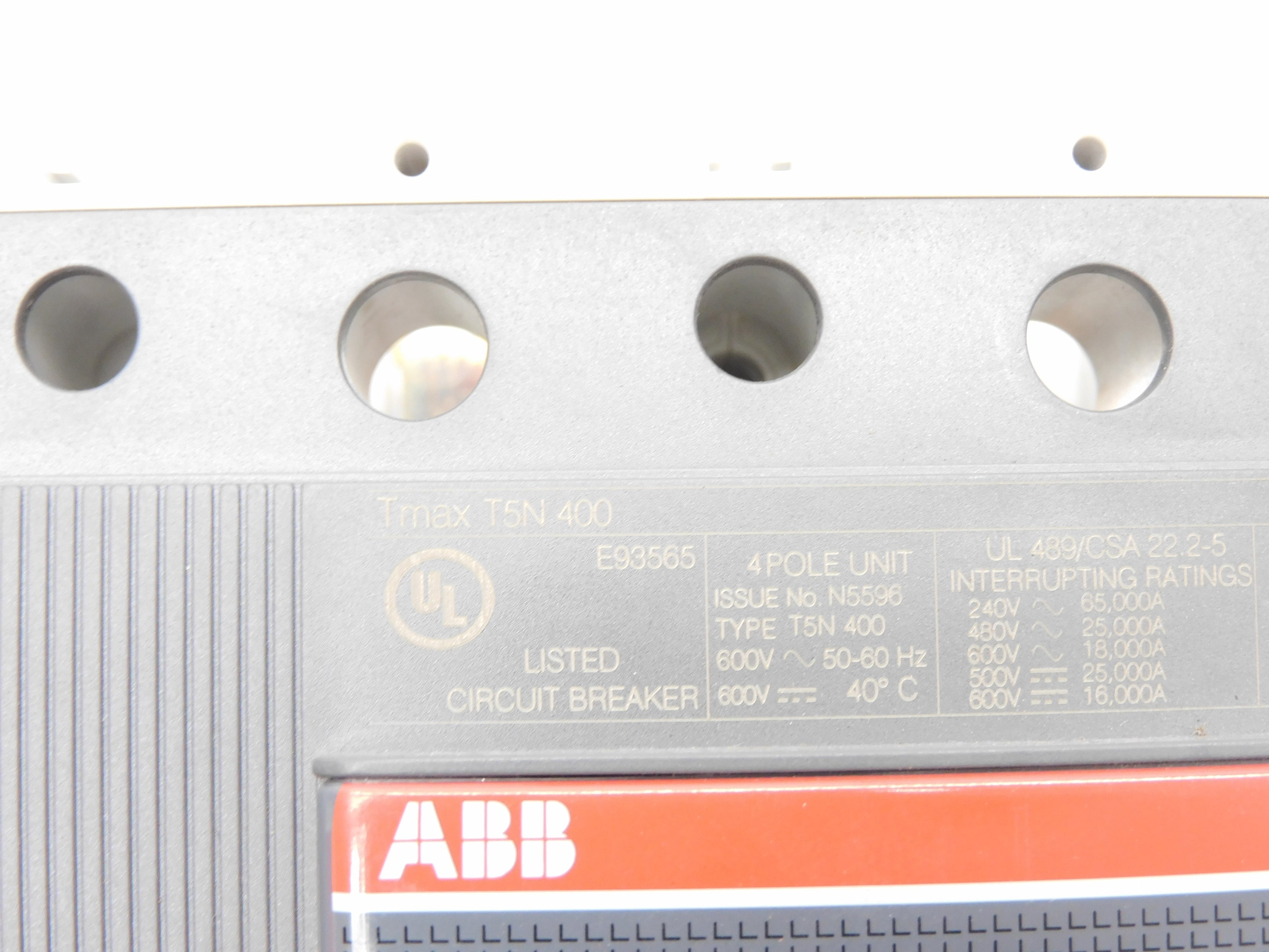 ABB T5N400 400A 600V (AS PICTURED) NSMP