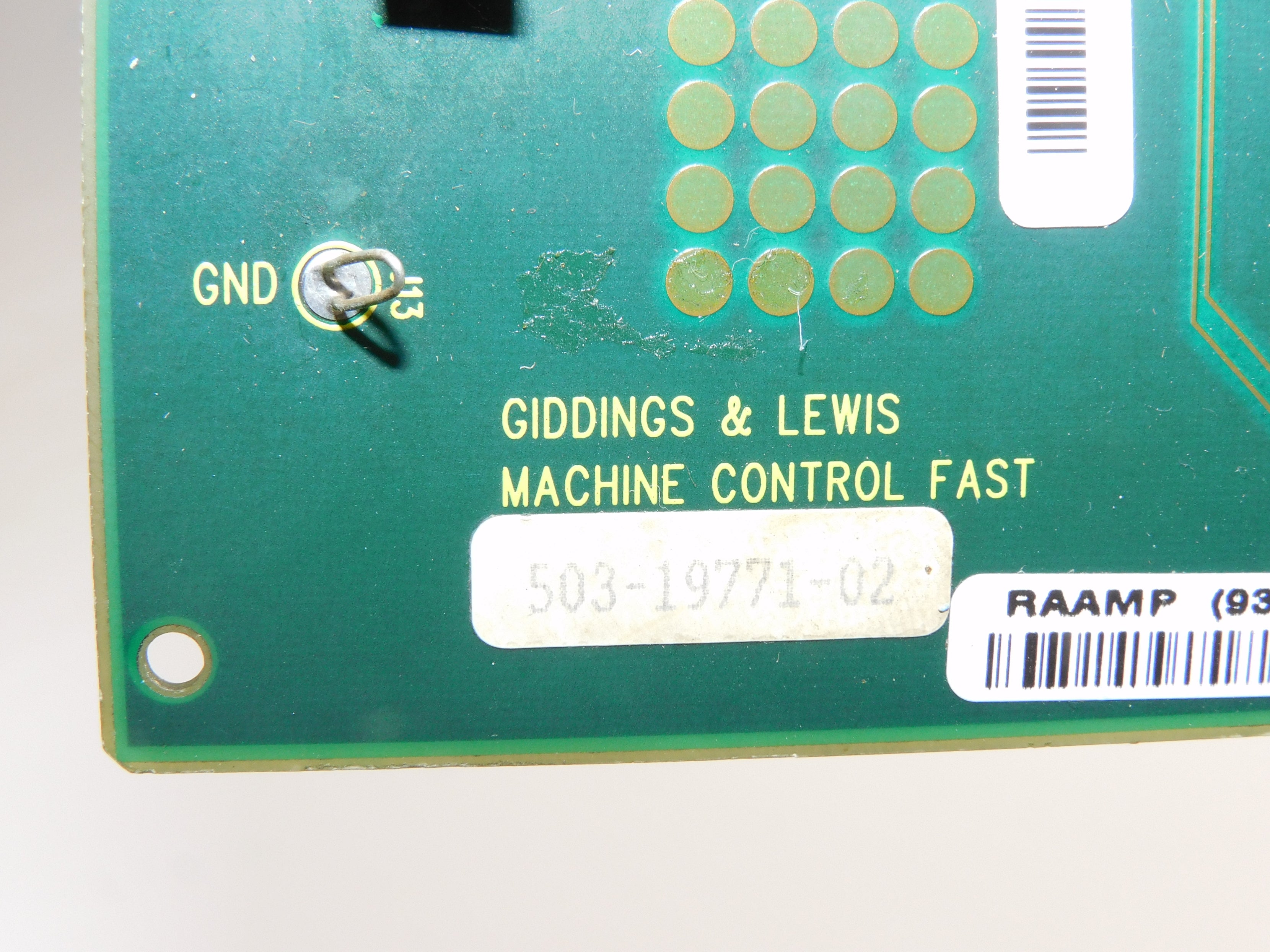 GIDDINGS & LEWIS 503-19771-02 UNMP