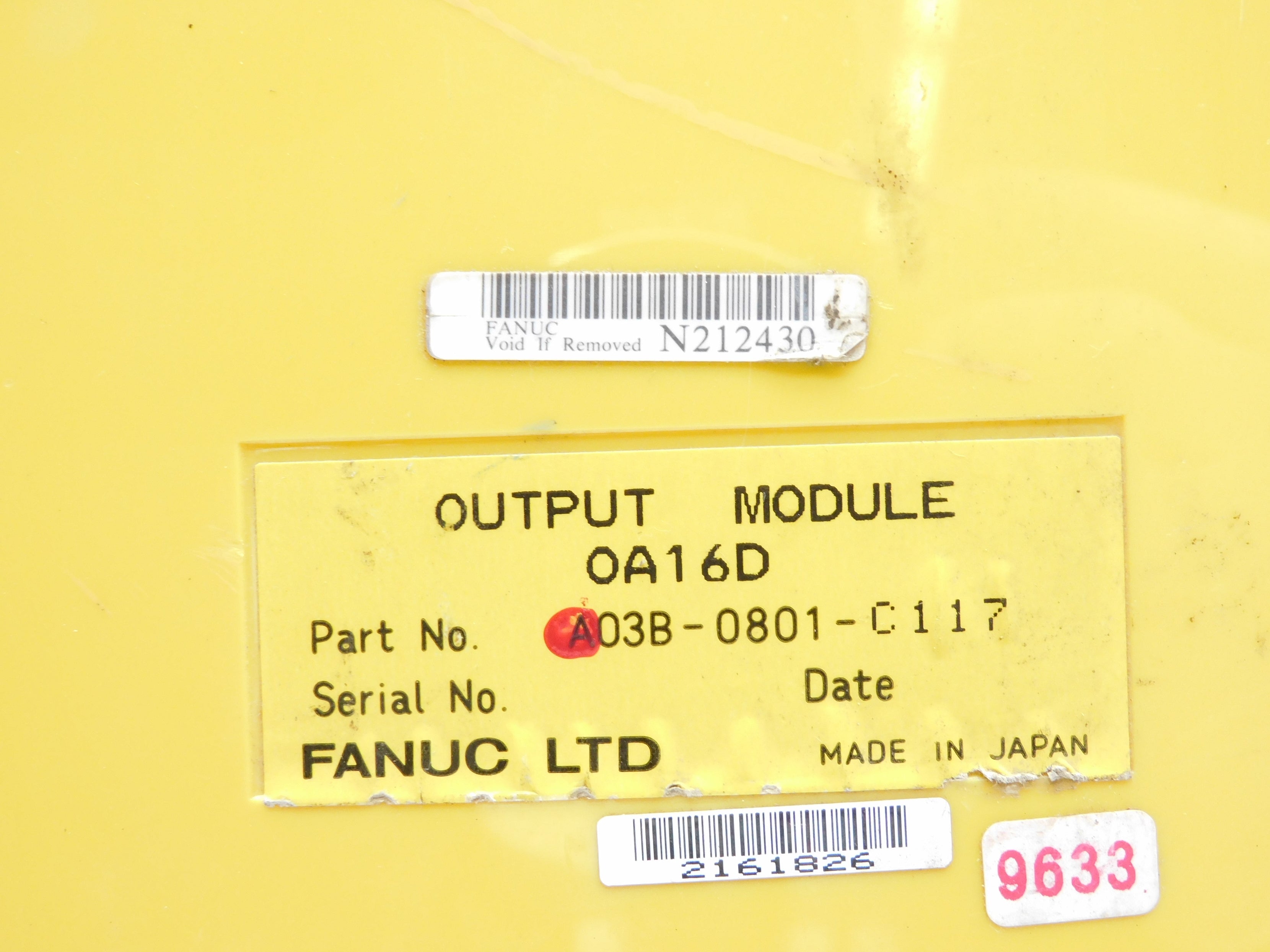 FANUC A03B-0801-C117 (AS PICTURED) UNMP