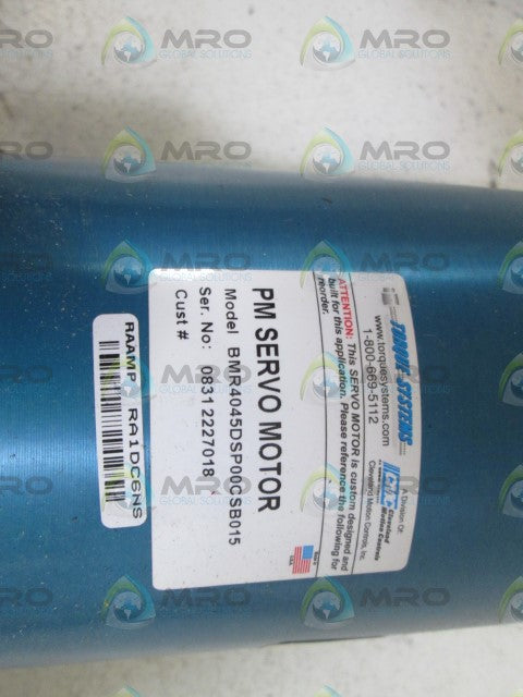 TORQUE SYSTEMS BMR4045DSP00CSB015 PM SERVO MOTOR *NEW NO BOX*