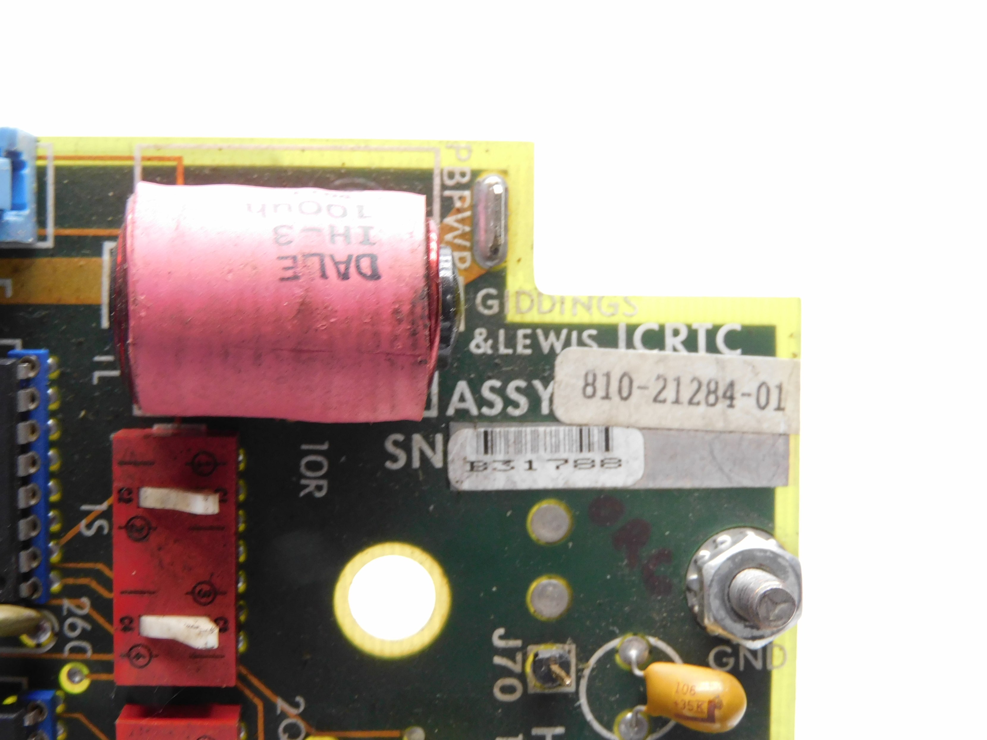 GIDDINGS & LEWIS 810-21284-01 UNMP