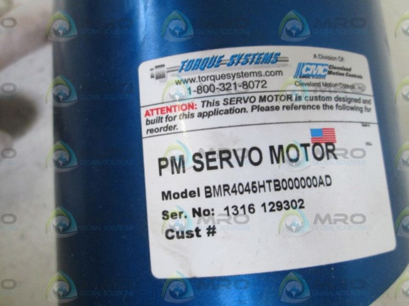 TORQUE SYSTEMS BMR4045HTB000000AD PM SERVO MOTOR *NEW NO BOX*