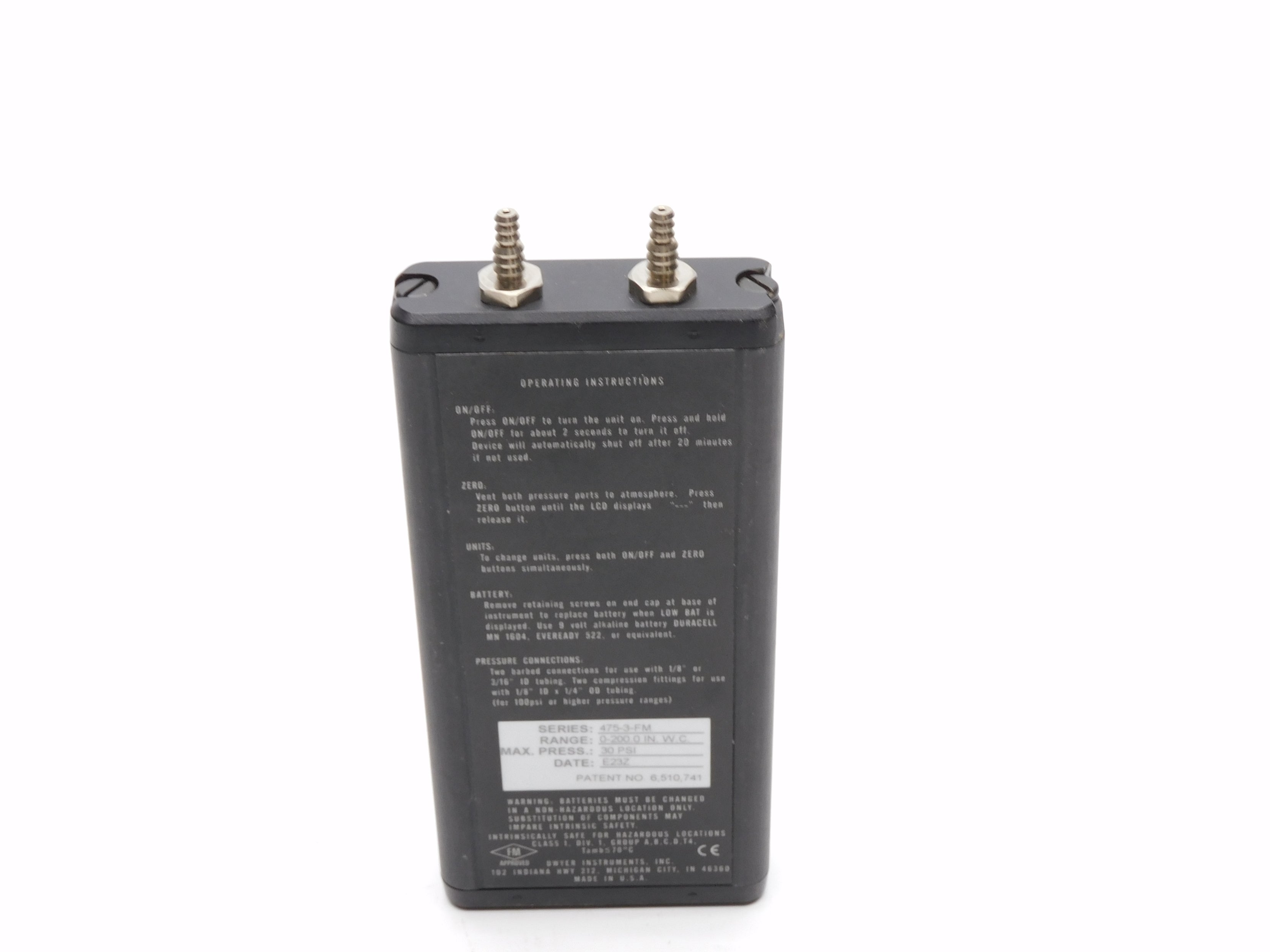 DWYER 475-3-FM UNMP