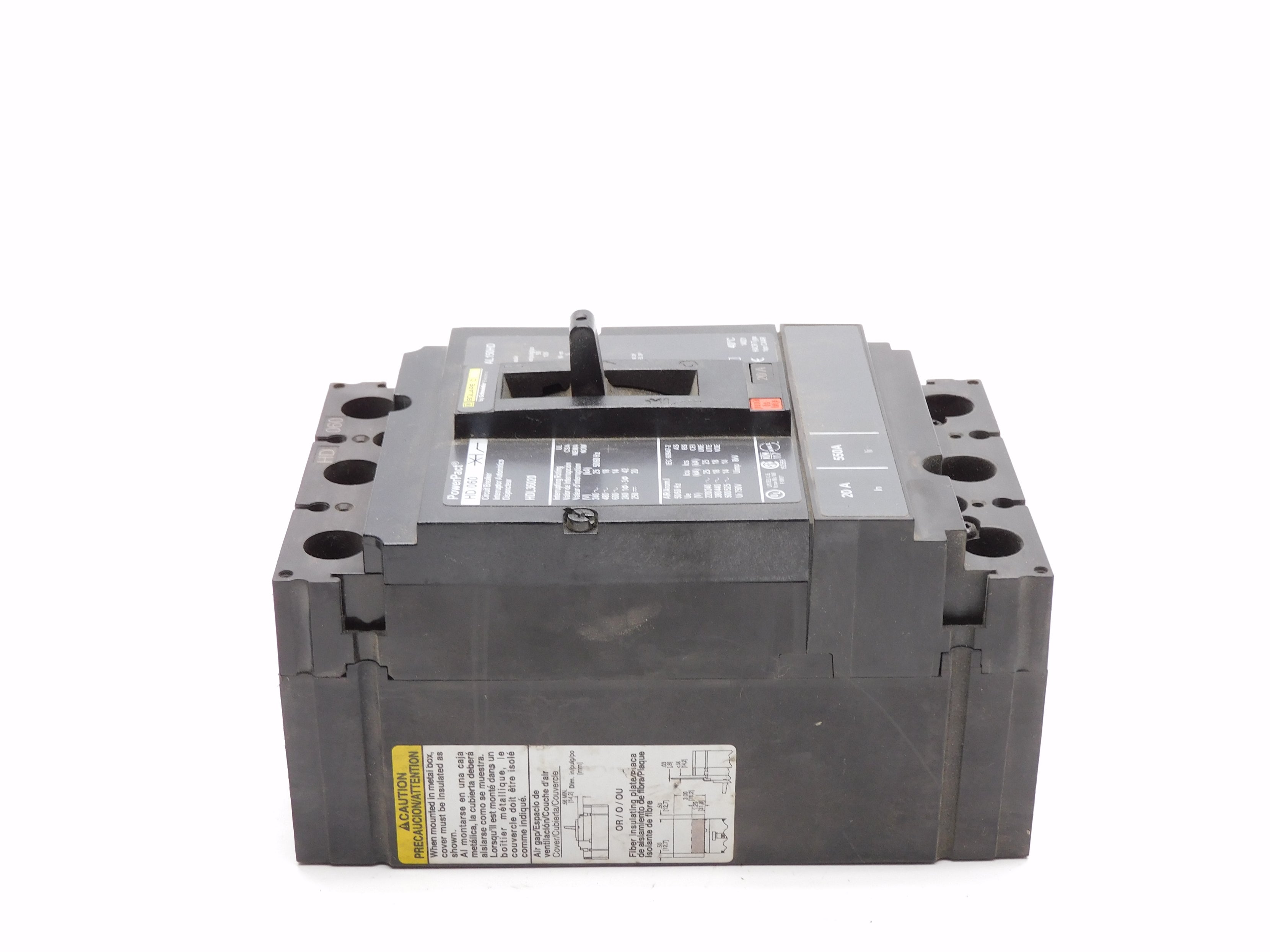 SQUARE D HDL36020 20A 600V NSNP