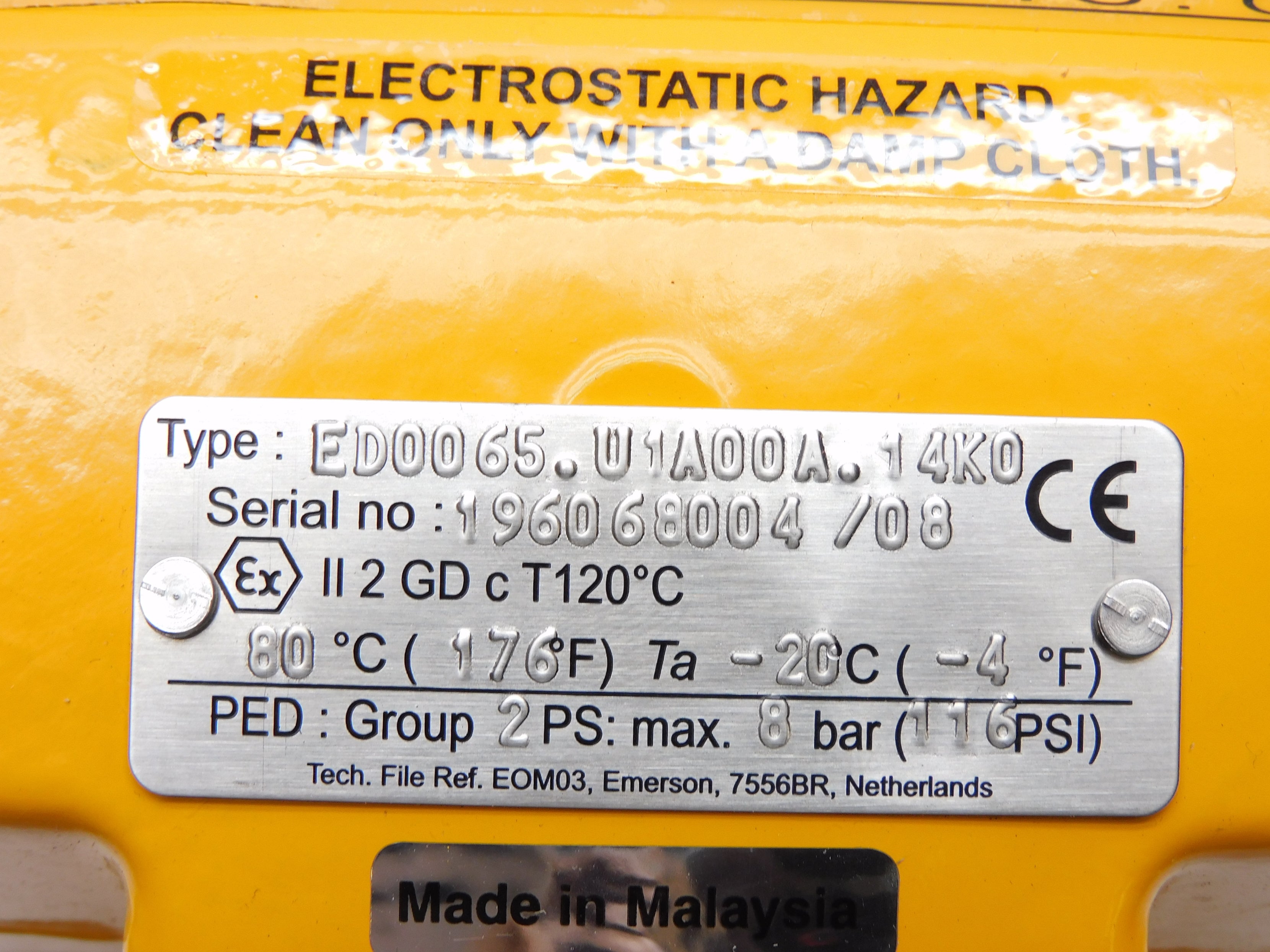 EL-O-MATIC ED0065.U1A00A.14K0 (AS PICTURED) NSMP