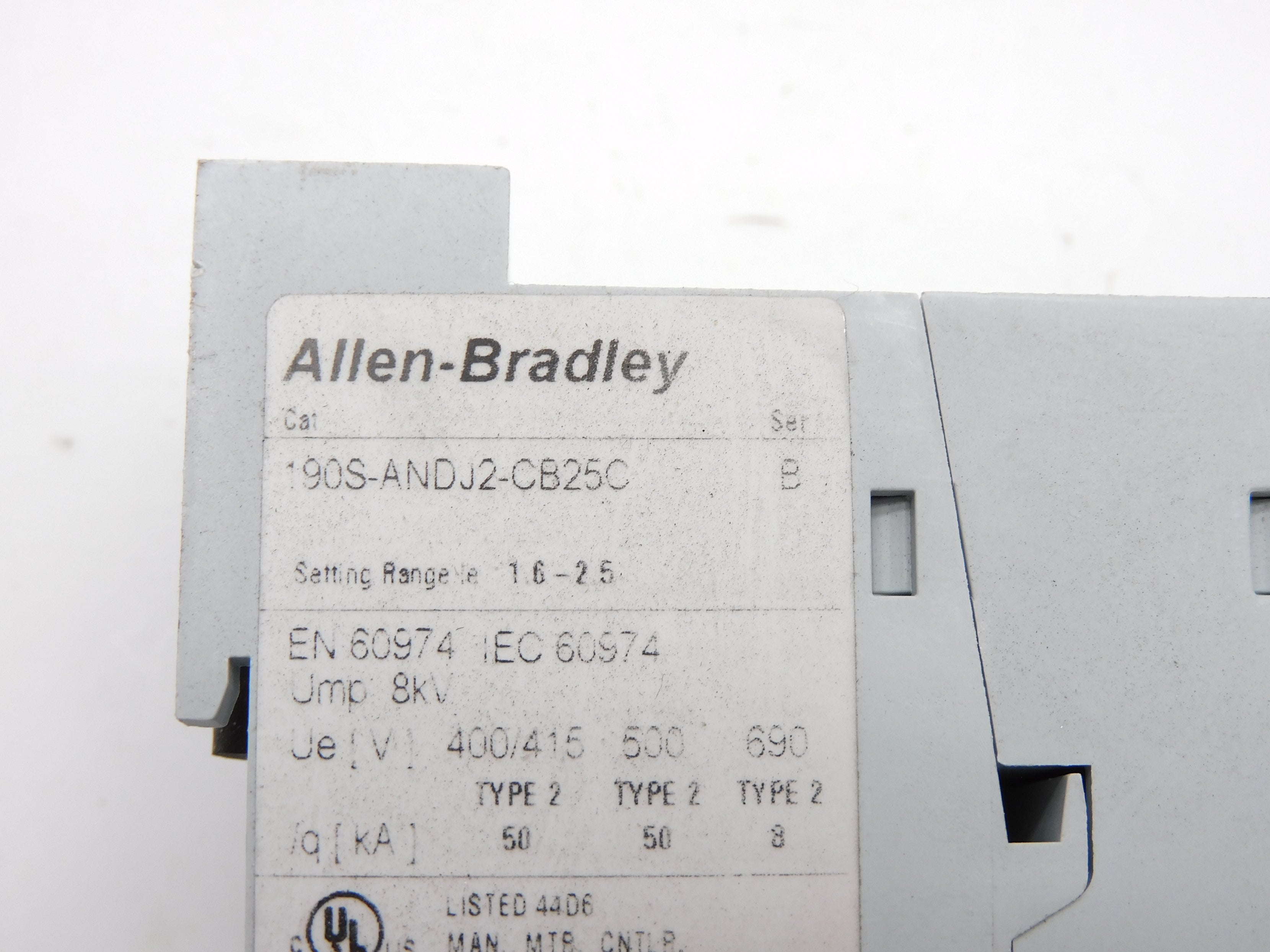 ALLEN BRADLEY 190S-ANDJ2-CB25C SER. B NSNP