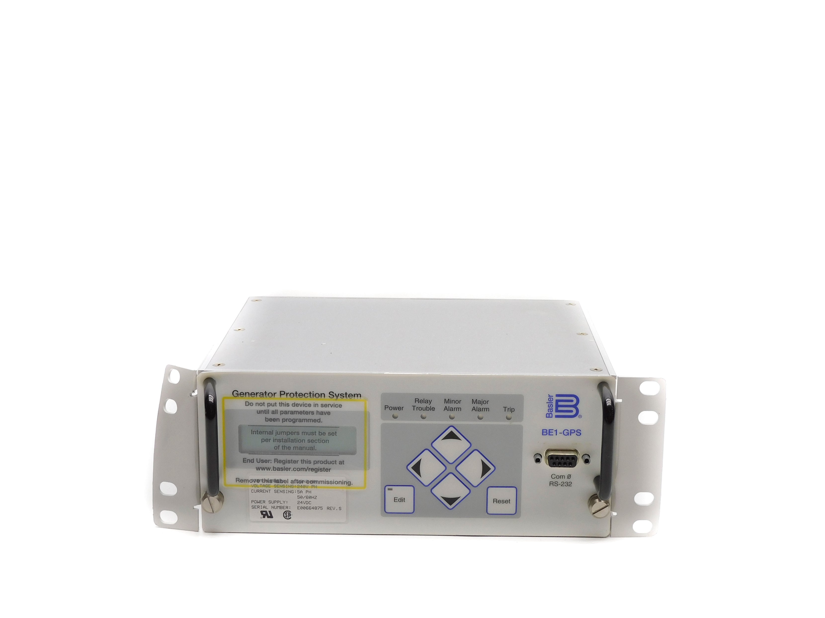 BASLER ELECTRIC BE1-GPS (AS PICTURED) NSNP