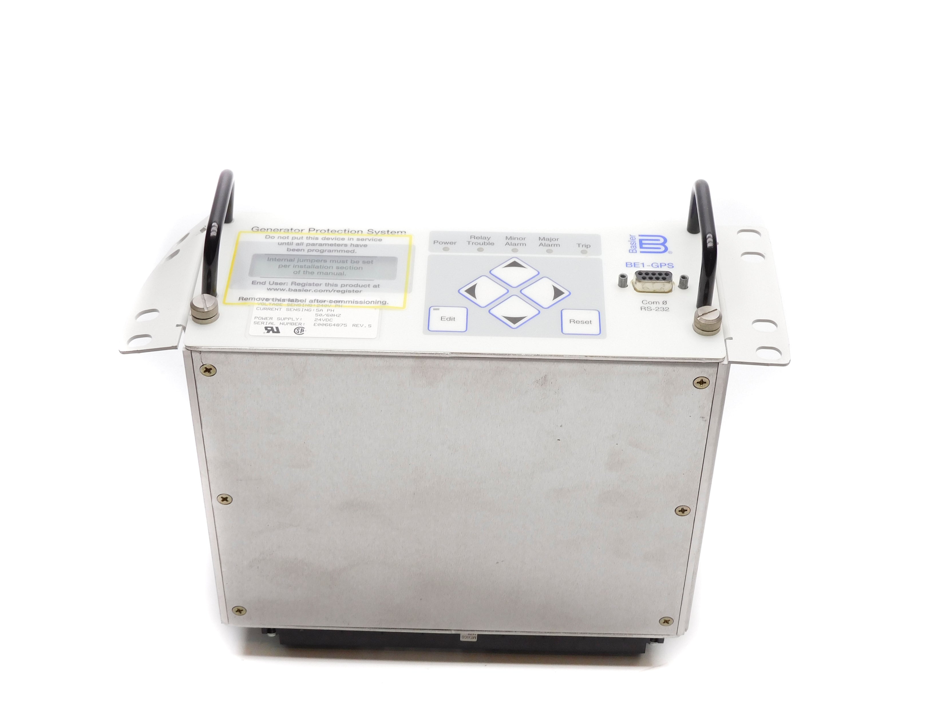 BASLER ELECTRIC BE1-GPS (AS PICTURED) NSNP