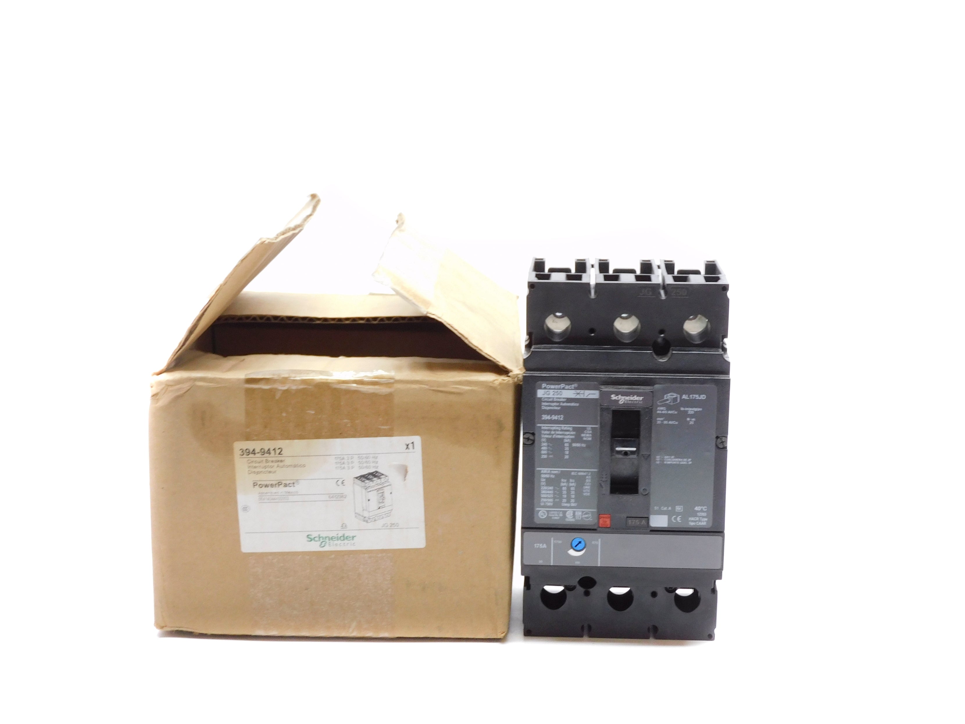 SCHNEIDER 394-9412 JG250 175A 600V NSMP
