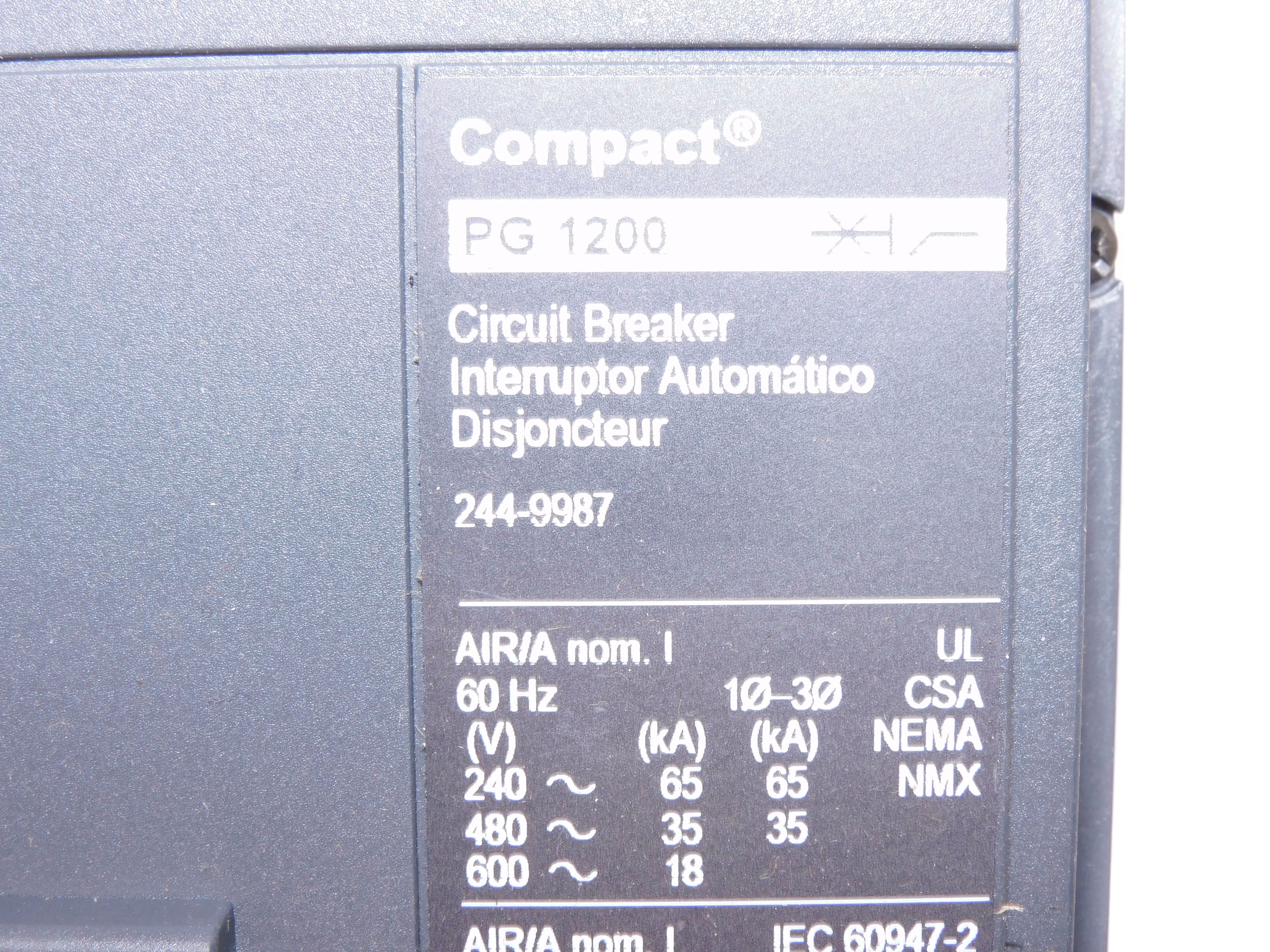 SCHNEIDER 244-9987 NPGF36120U63AE1AASKY001 1200A 600V NSNP