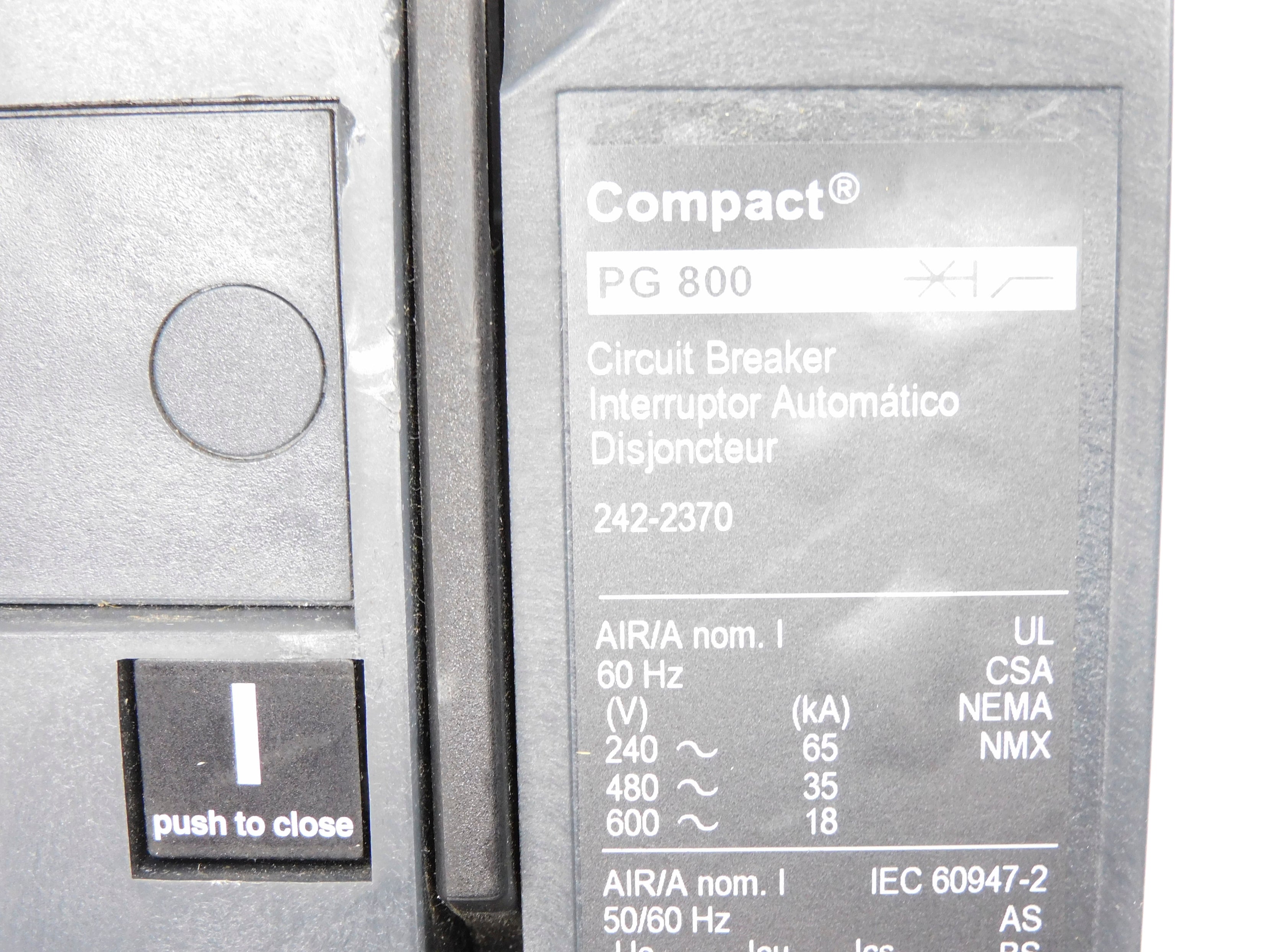 SCHNEIDER 242-2370 PG800 800A 600V (AS PICTURED) NSNP