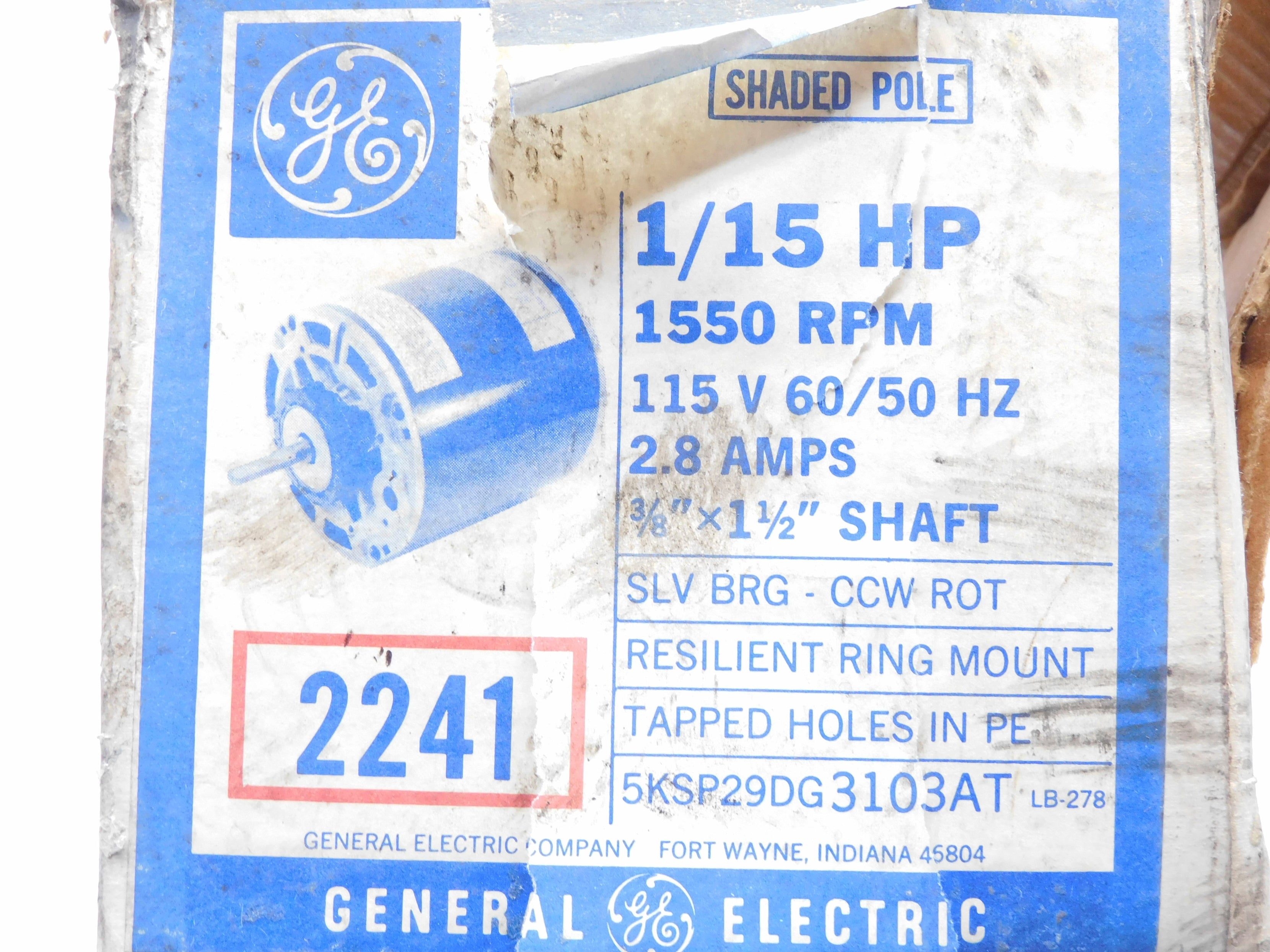GENERAL ELECTRIC 5KSP29DG3103AT NSMP