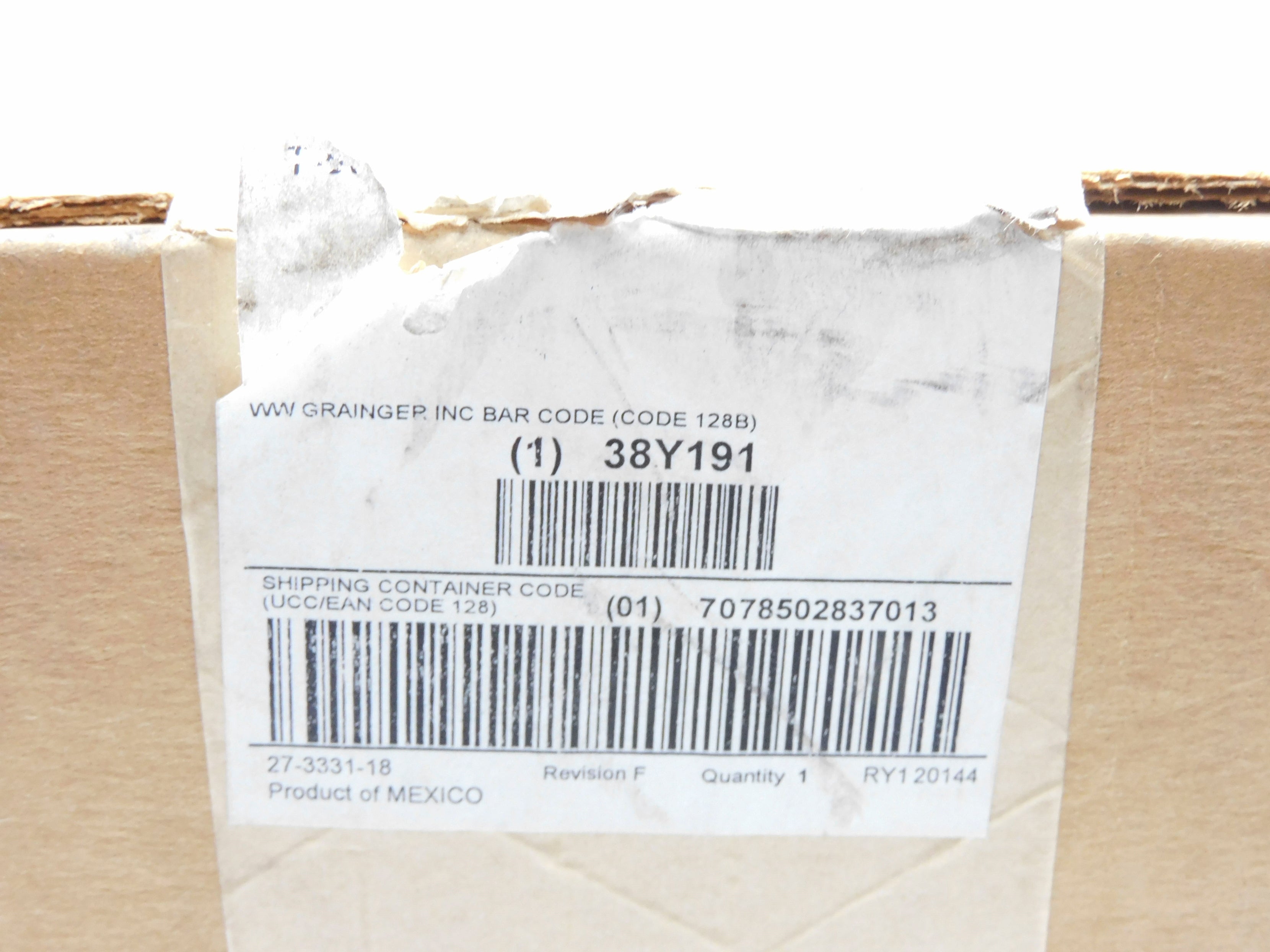 GRAINGER 38Y191 T-5312-1 NSFS