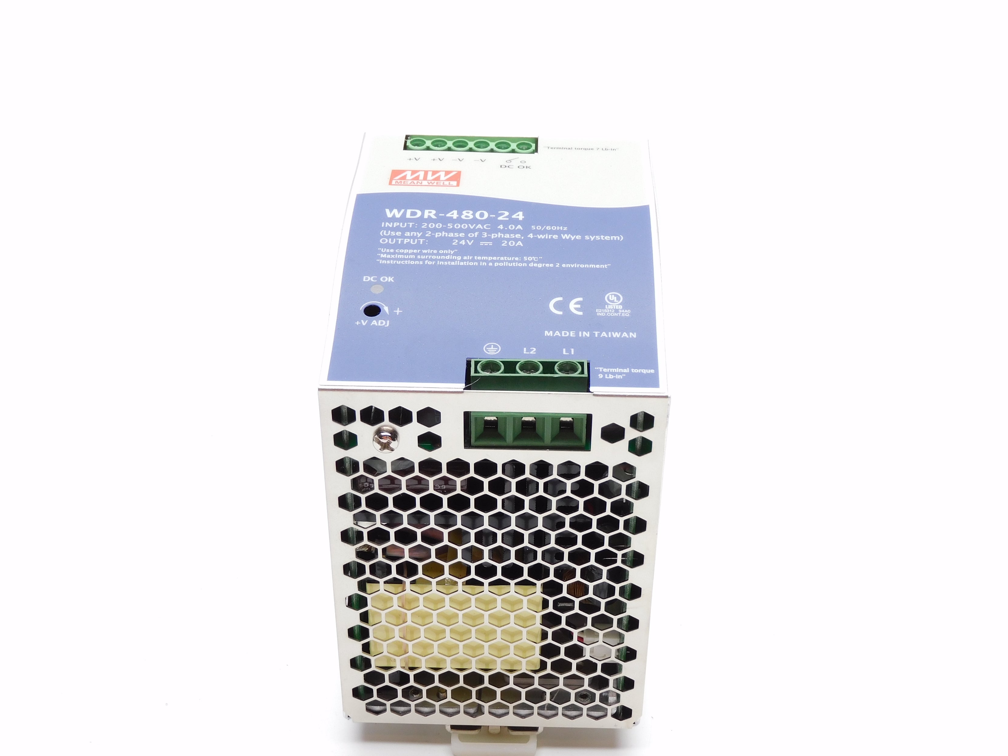 MEAN WELL WDR-480-24 200-500VAC 4.0A NSNP