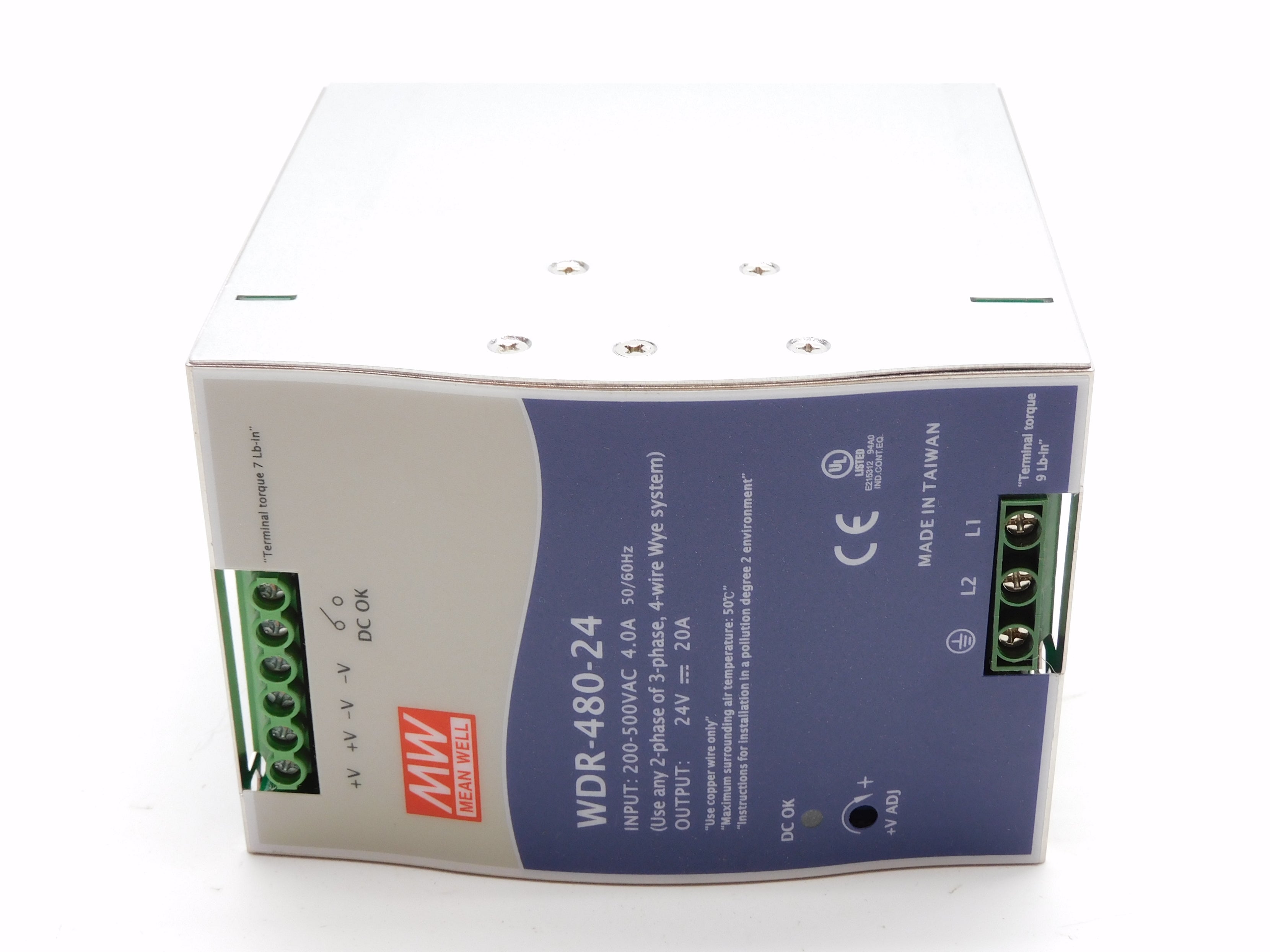 MEAN WELL WDR-480-24 200-500VAC 4.0A NSNP