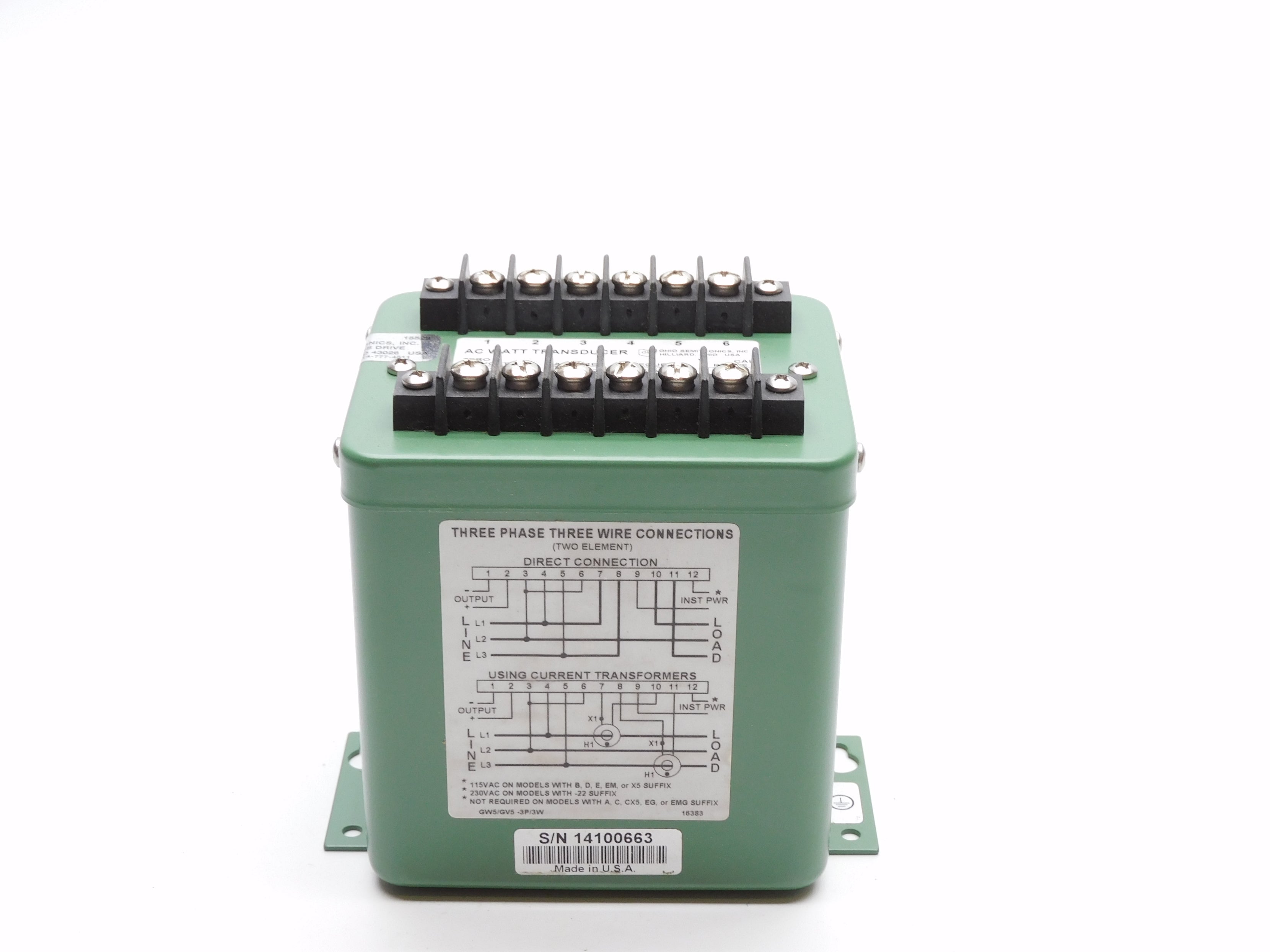 OHIO SEMITRONICS GW5-005CX5-50 NSNP