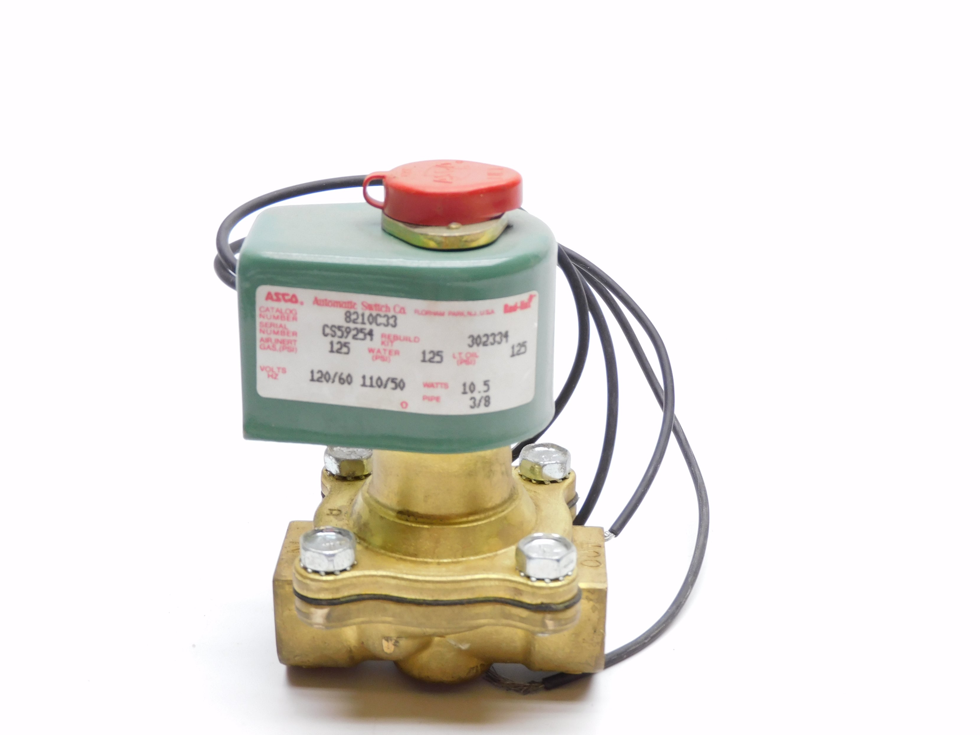 ASCO 8210C33 110-120V 125PSI 3/8" UNMP