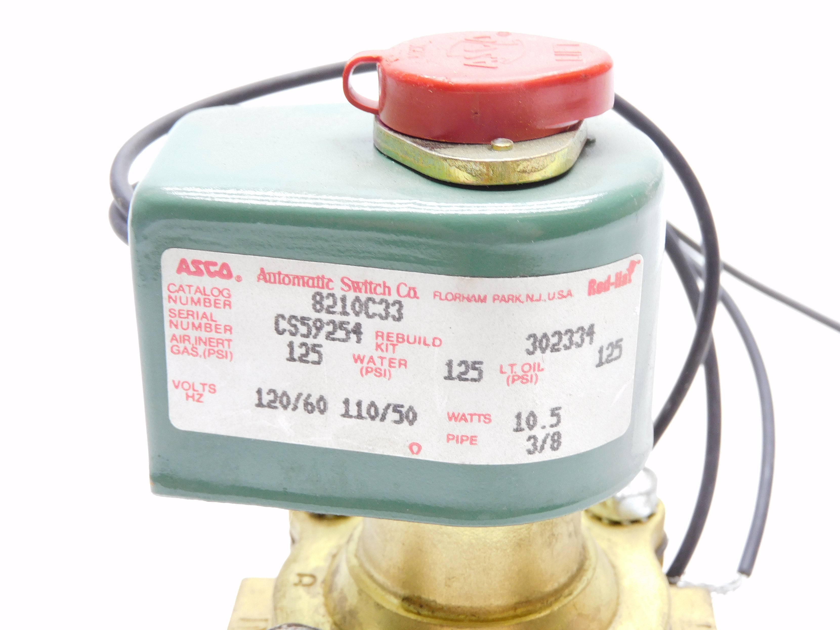 ASCO 8210C33 110-120V 125PSI 3/8" UNMP