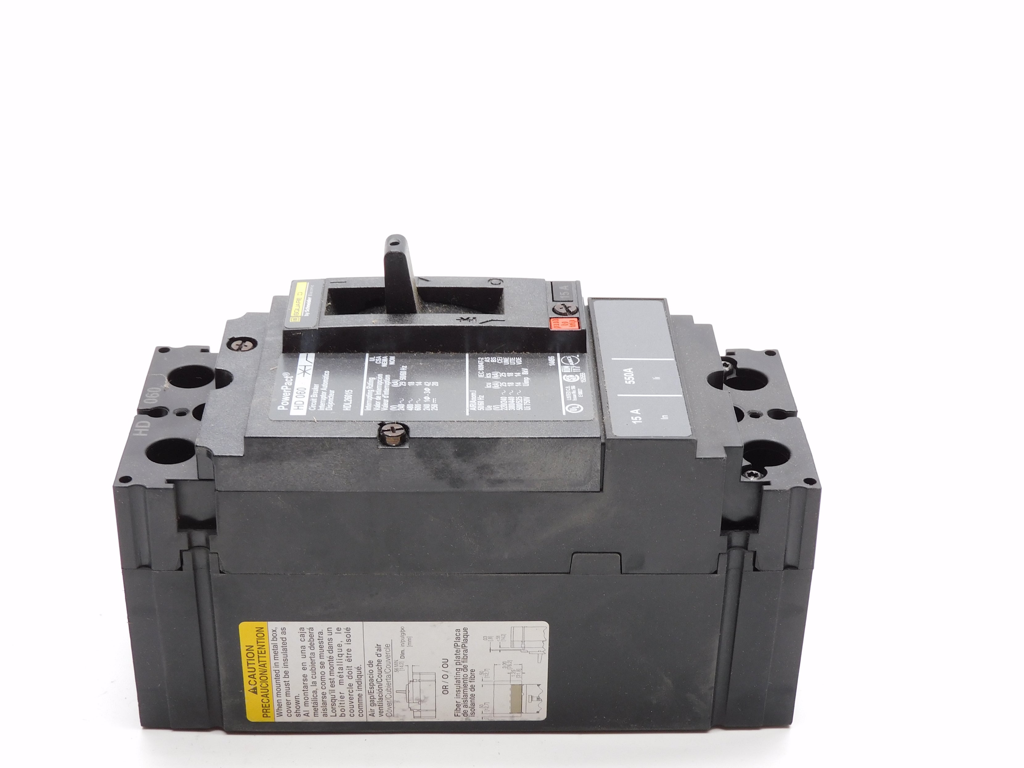 SQUARE D HDL26015 15A 600V NSNP