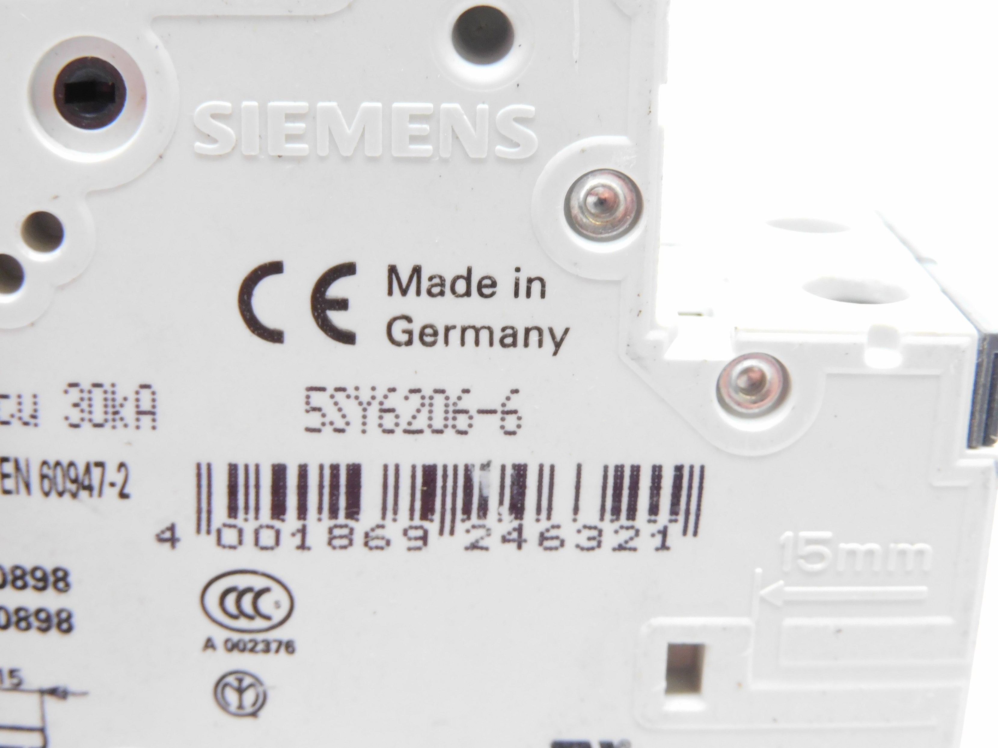 SIEMENS 5SY6206-6 6A 400V NSNP