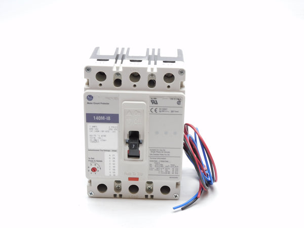 ALLEN BRADLEY 140M-I8P-B70-XC SER. A 7A 600VAC UNMP