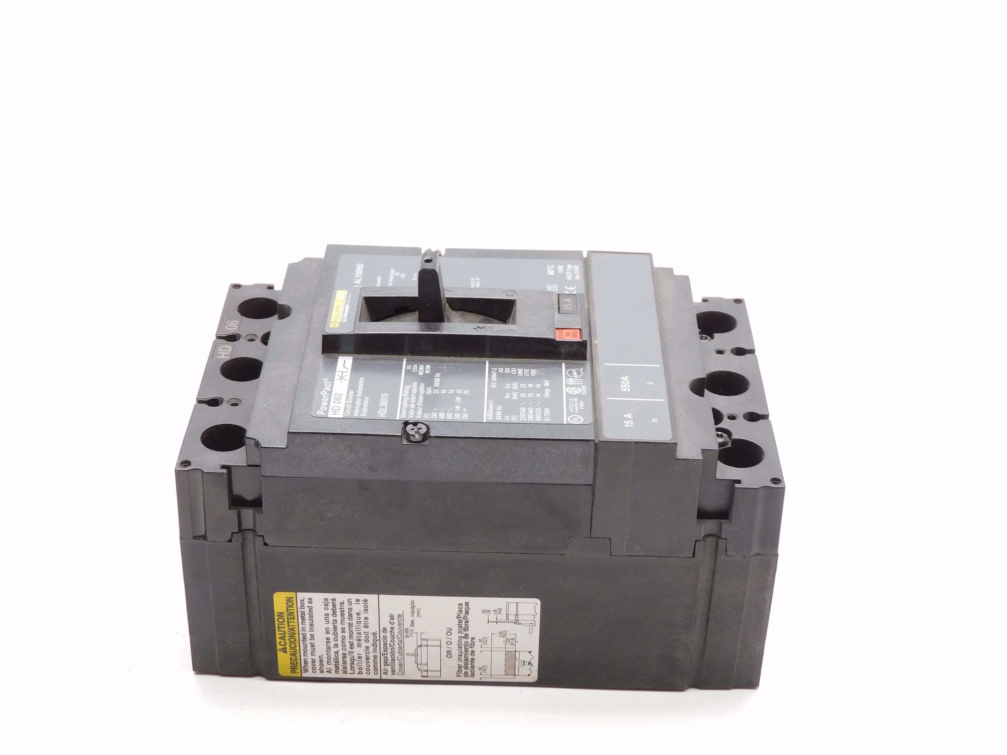 SQUARE D HDL36015 600V 15A NSNP