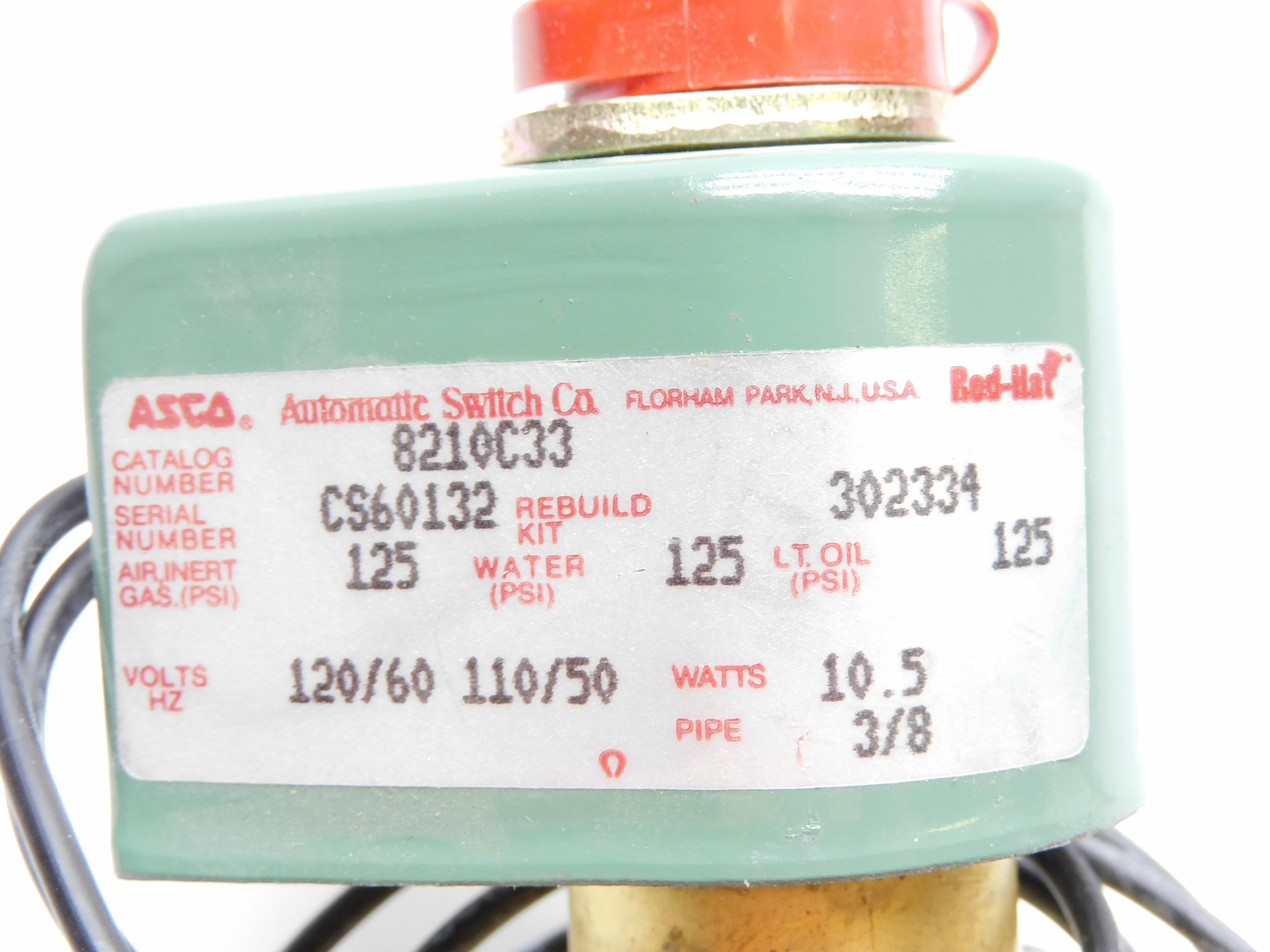 ASCO 8210C33 110/120V 125PSI NSNP
