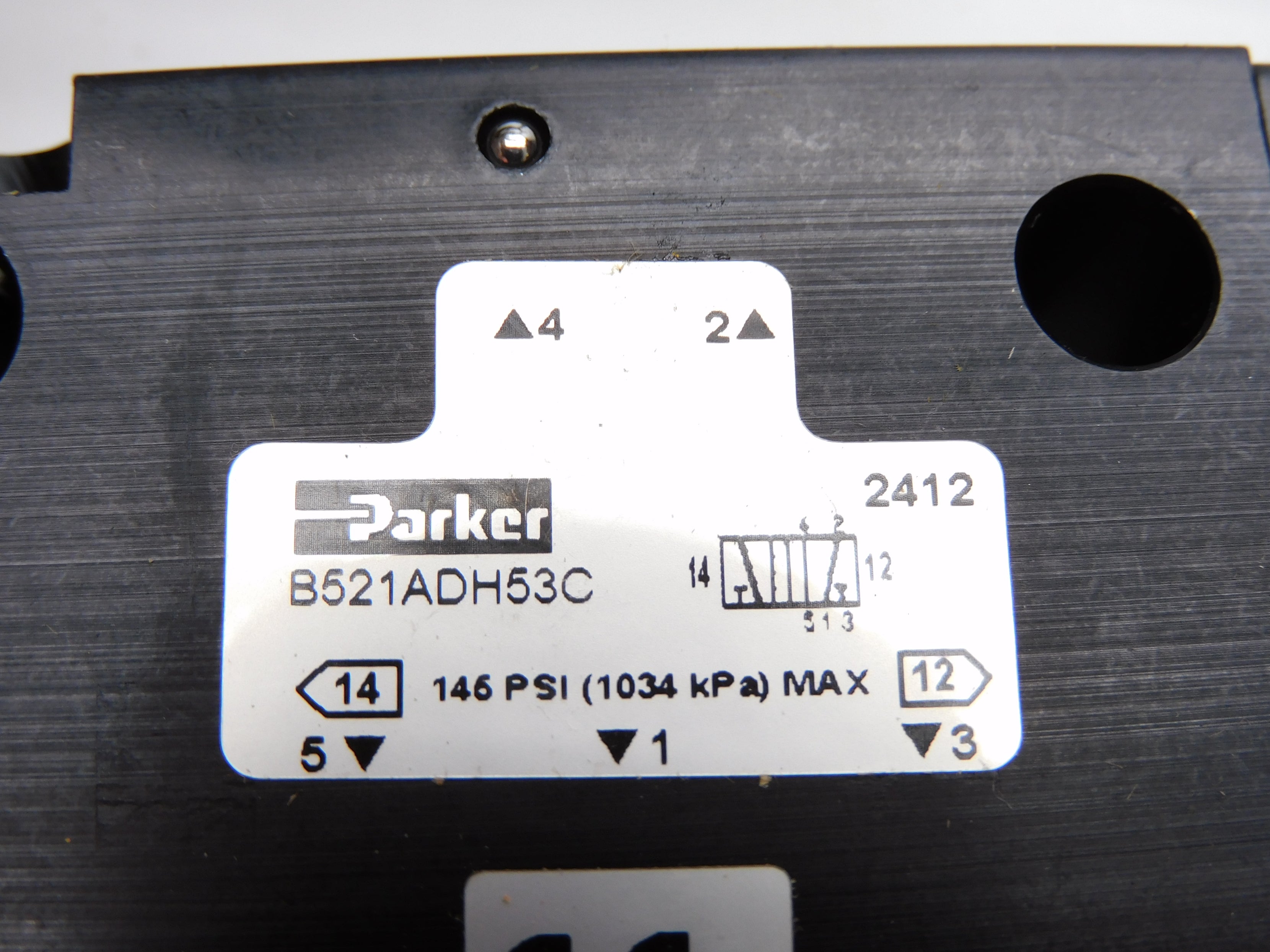 PARKER B521ADH53C 120V 146PSI NSMP