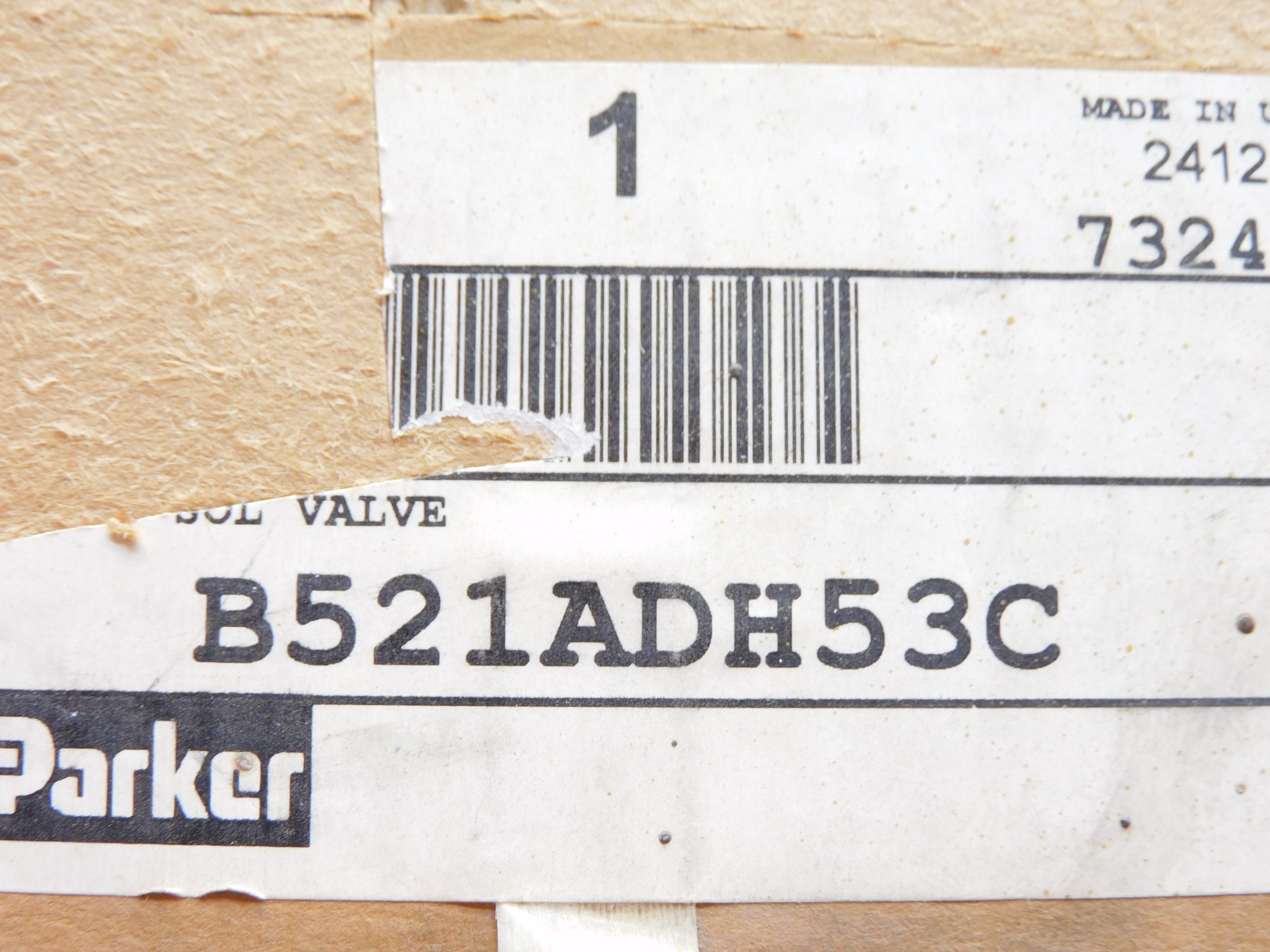 PARKER B521ADH53C 120V 146PSI NSMP