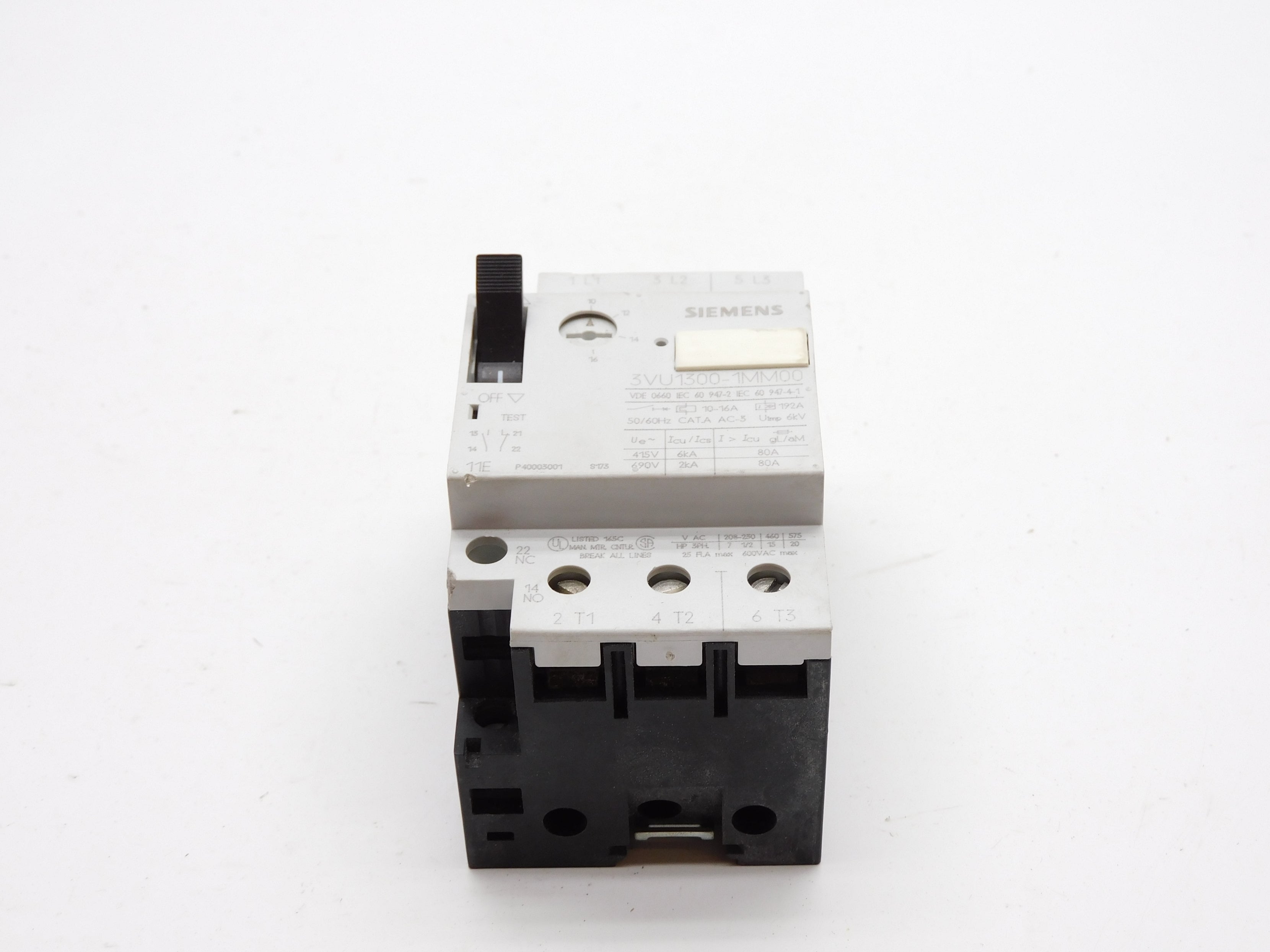 SIEMENS 3VU1300-1MM00 690V 10-16A NSNP