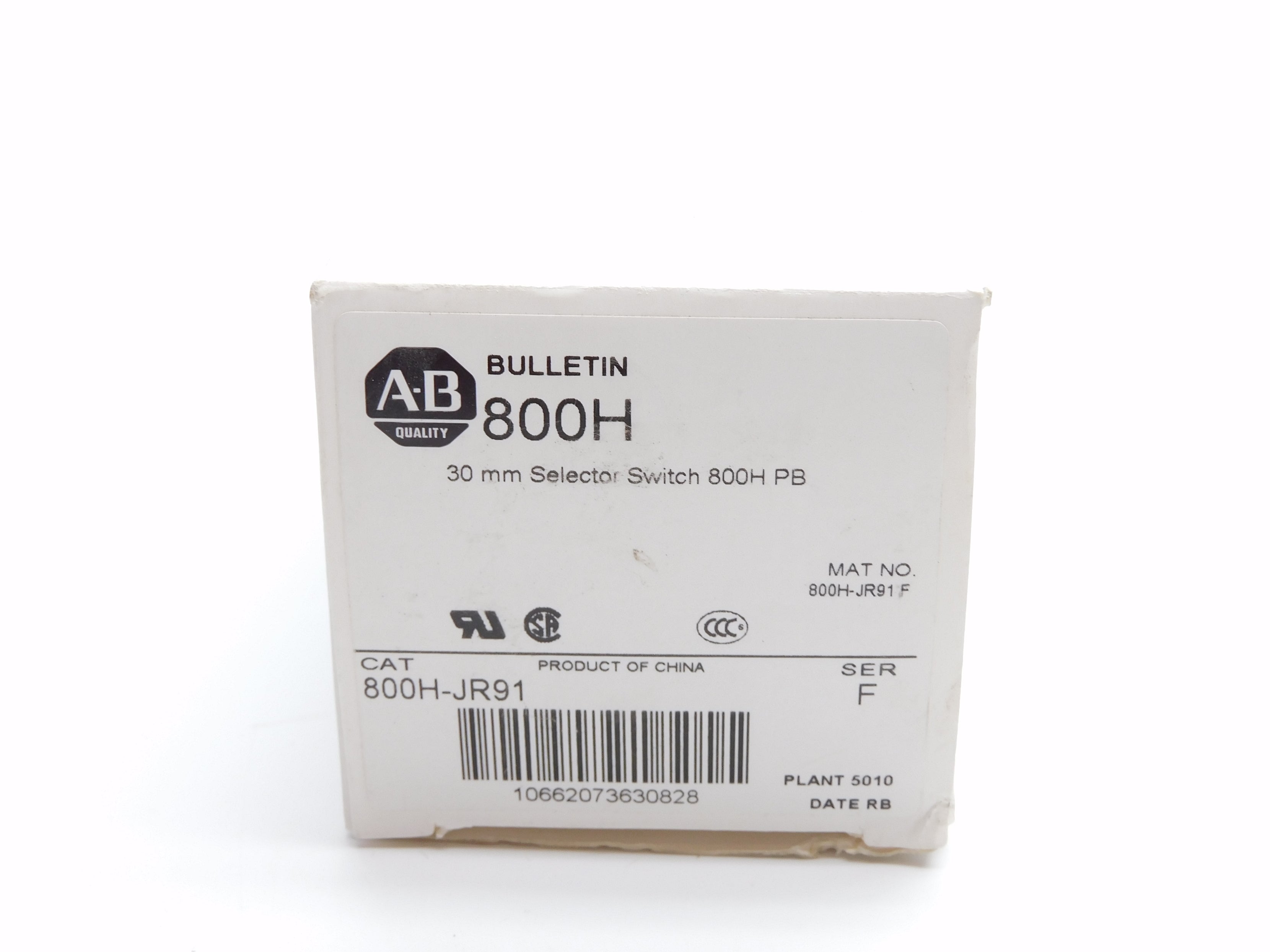 ALLEN BRADLEY 800H-JR91 SER. F (AS PICTURED)  (WH) NSMP